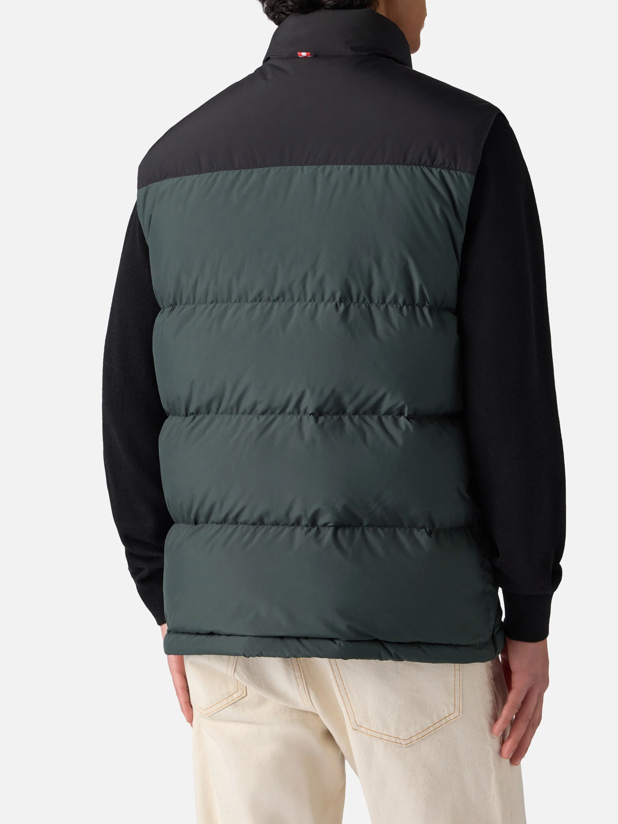 Man down padded green vest with pockets - Image 4