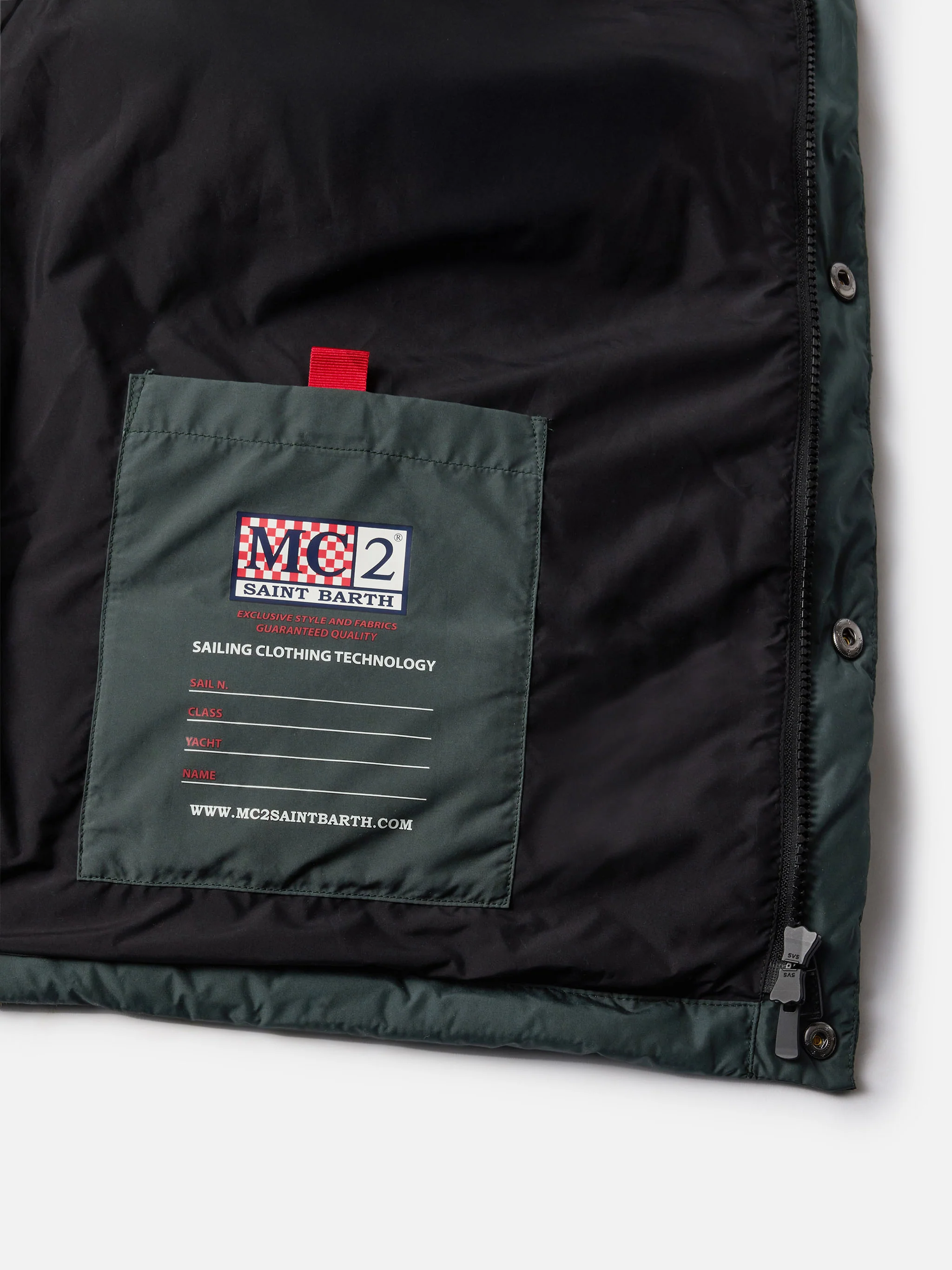 Man down padded green vest with pockets - Image 6
