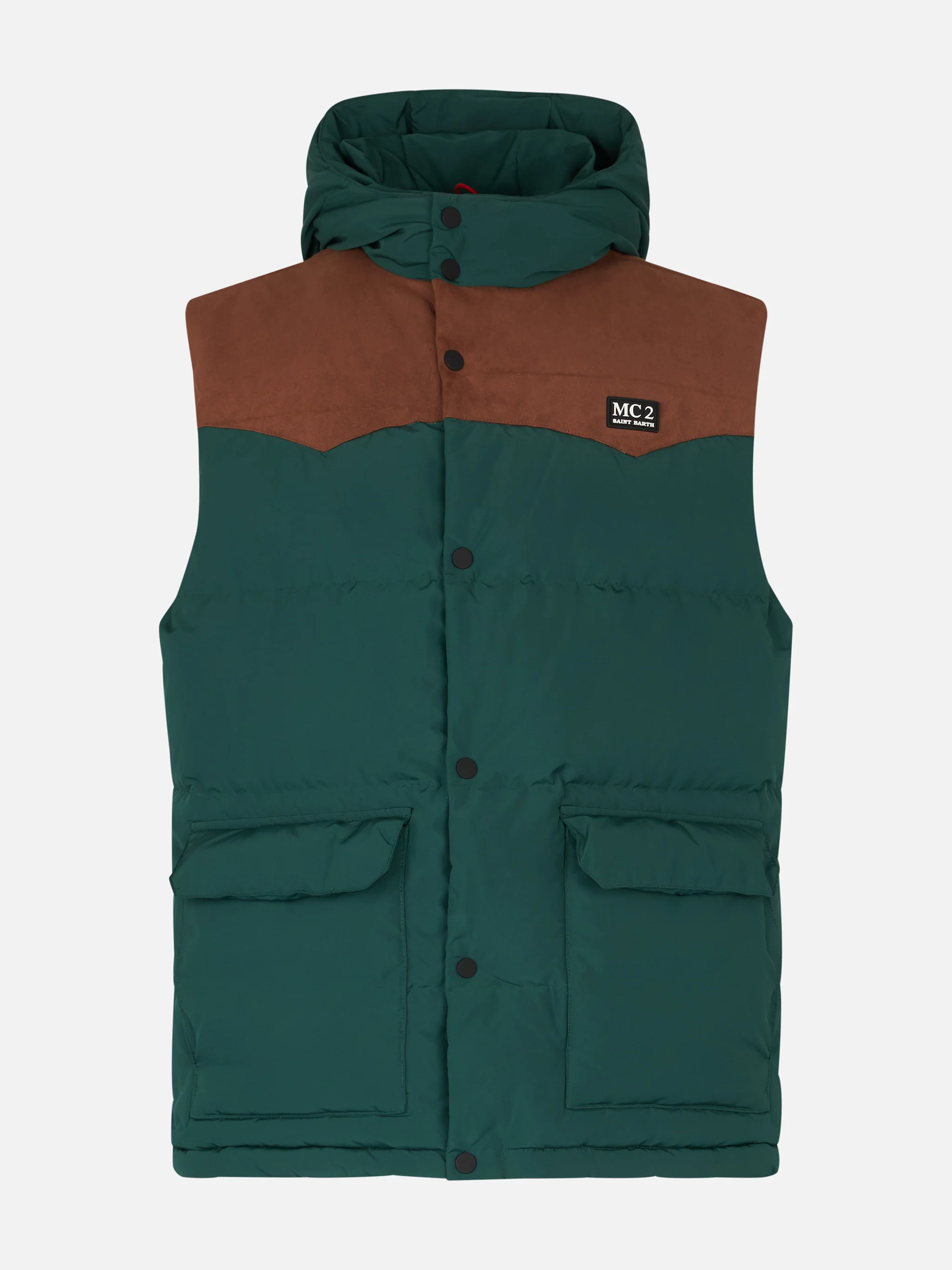 Man green down vest - Image 4