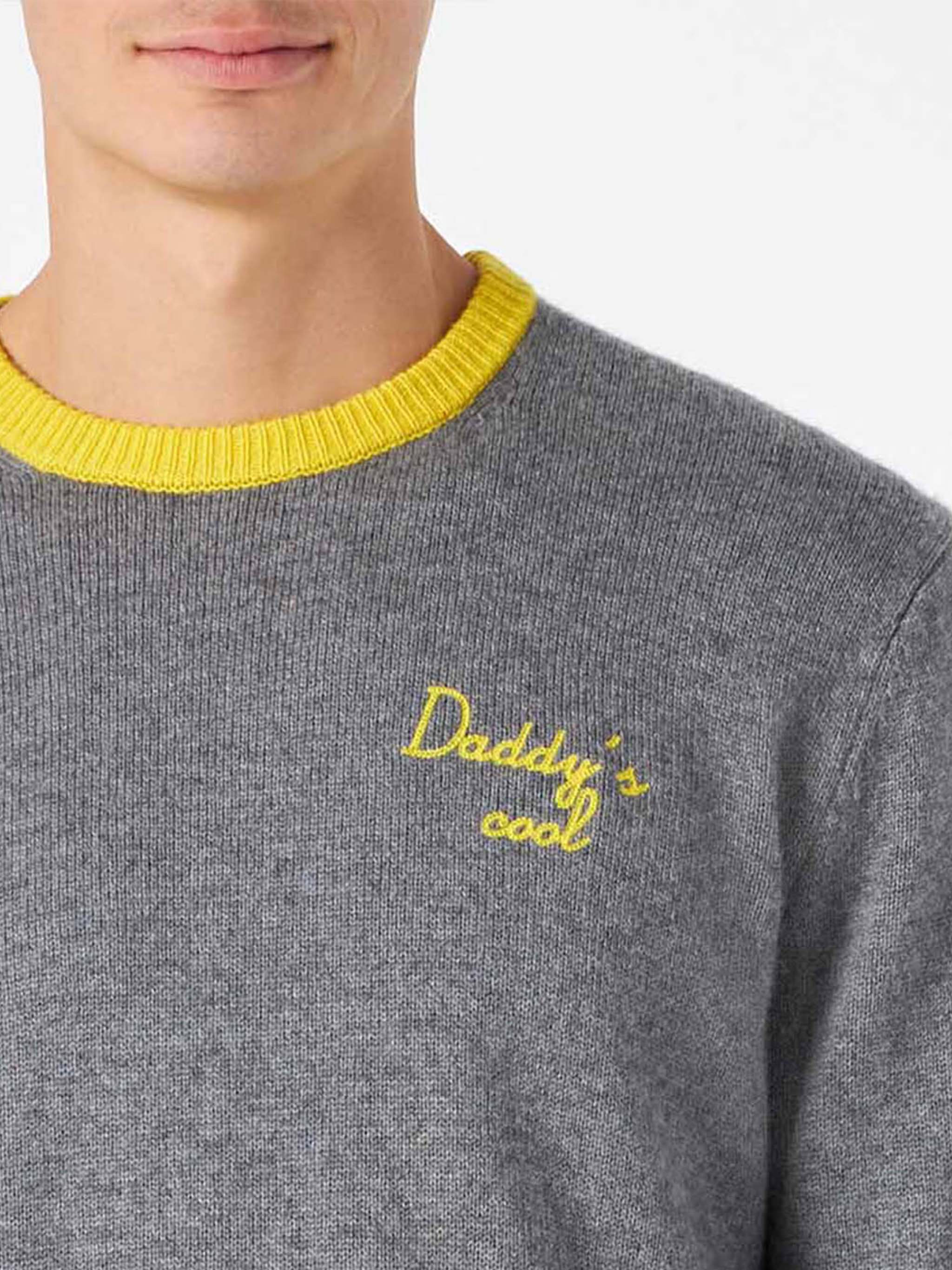 Crewneck sweater Heron with Daddy's cool embroidery