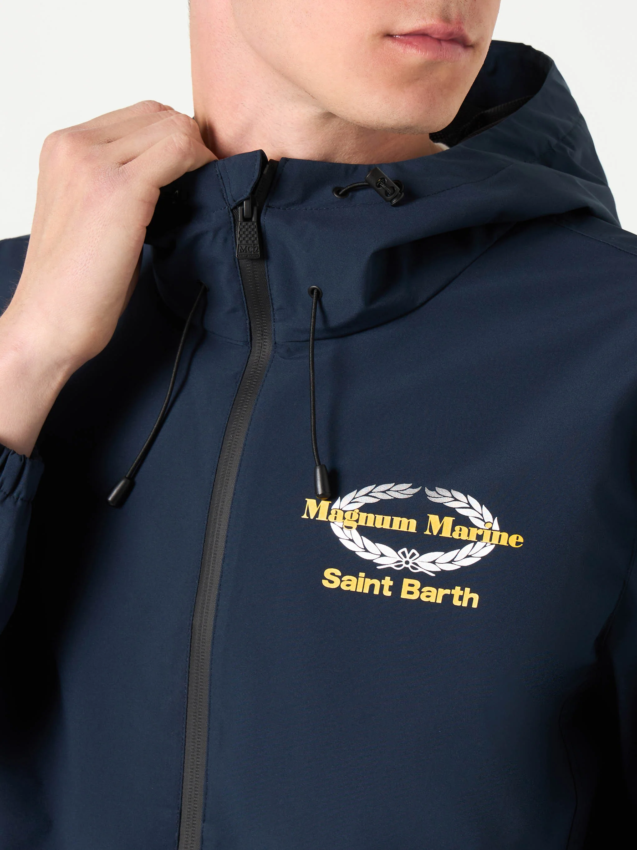 Man hooded lightweight windbraker | MAGNUM MARINE SPECIAL EDITION - Image 3