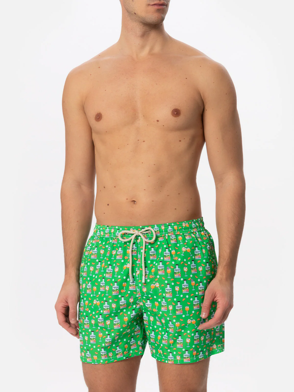Man light fabric swim shorts with Gin print | PORTOFINO DRY GIN SPECIAL EDITION - Image 3