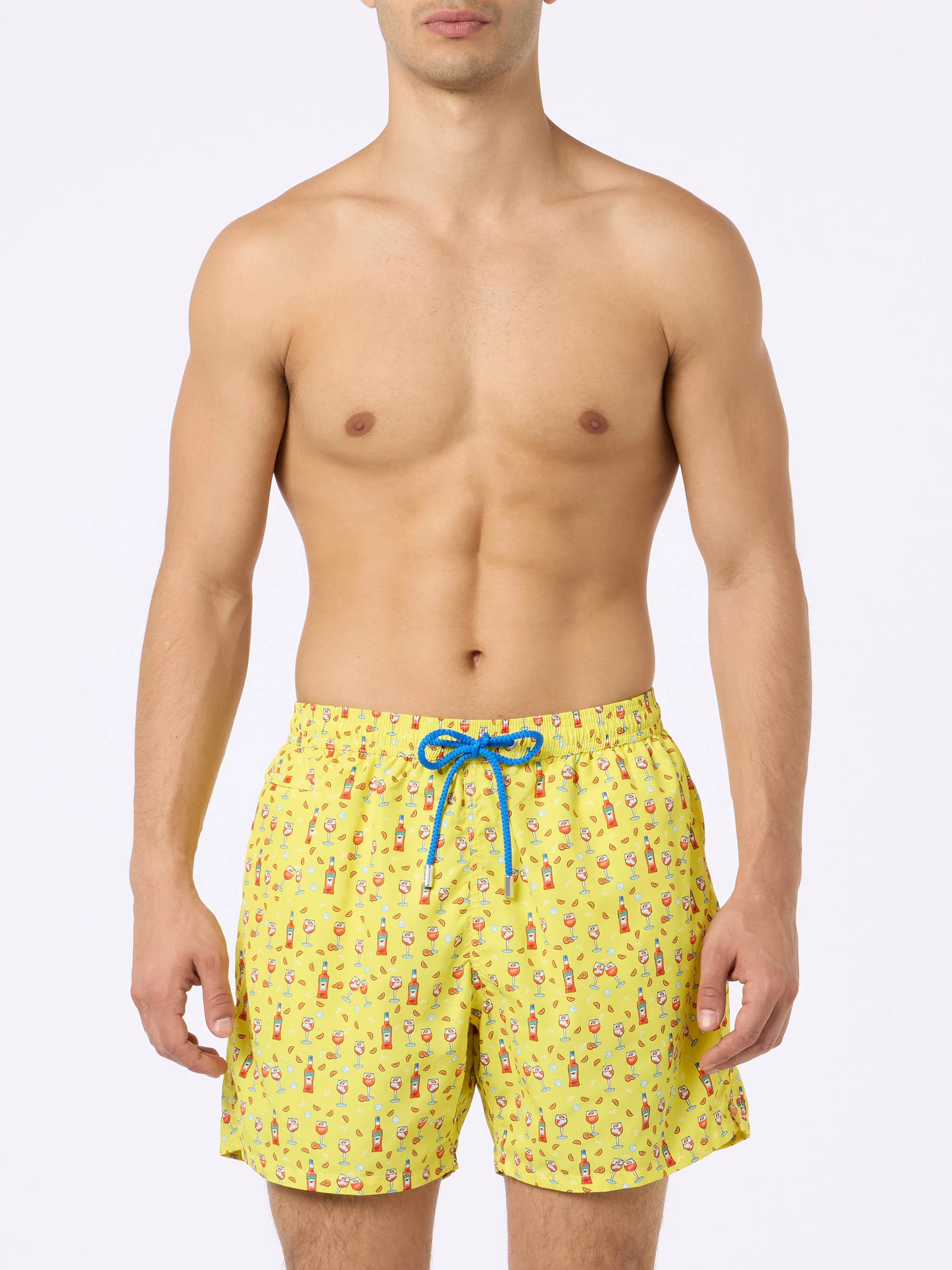 Man lightweight fabric swim-shorts Lighting Micro Fantasy with Aperol Spritz print | APEROL SPECIAL EDITION - Image 3