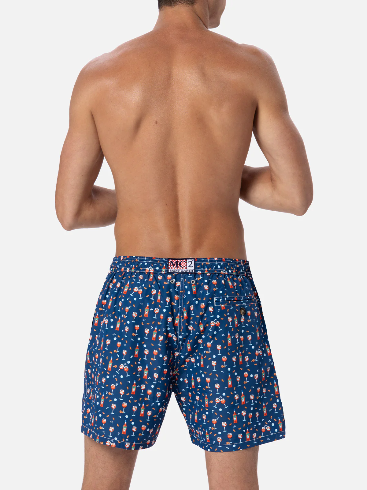 Man lightweight fabric swim-shorts Lighting Micro Fantasy with Aperol Spritz print | APEROL SPECIAL EDITION - Image 3