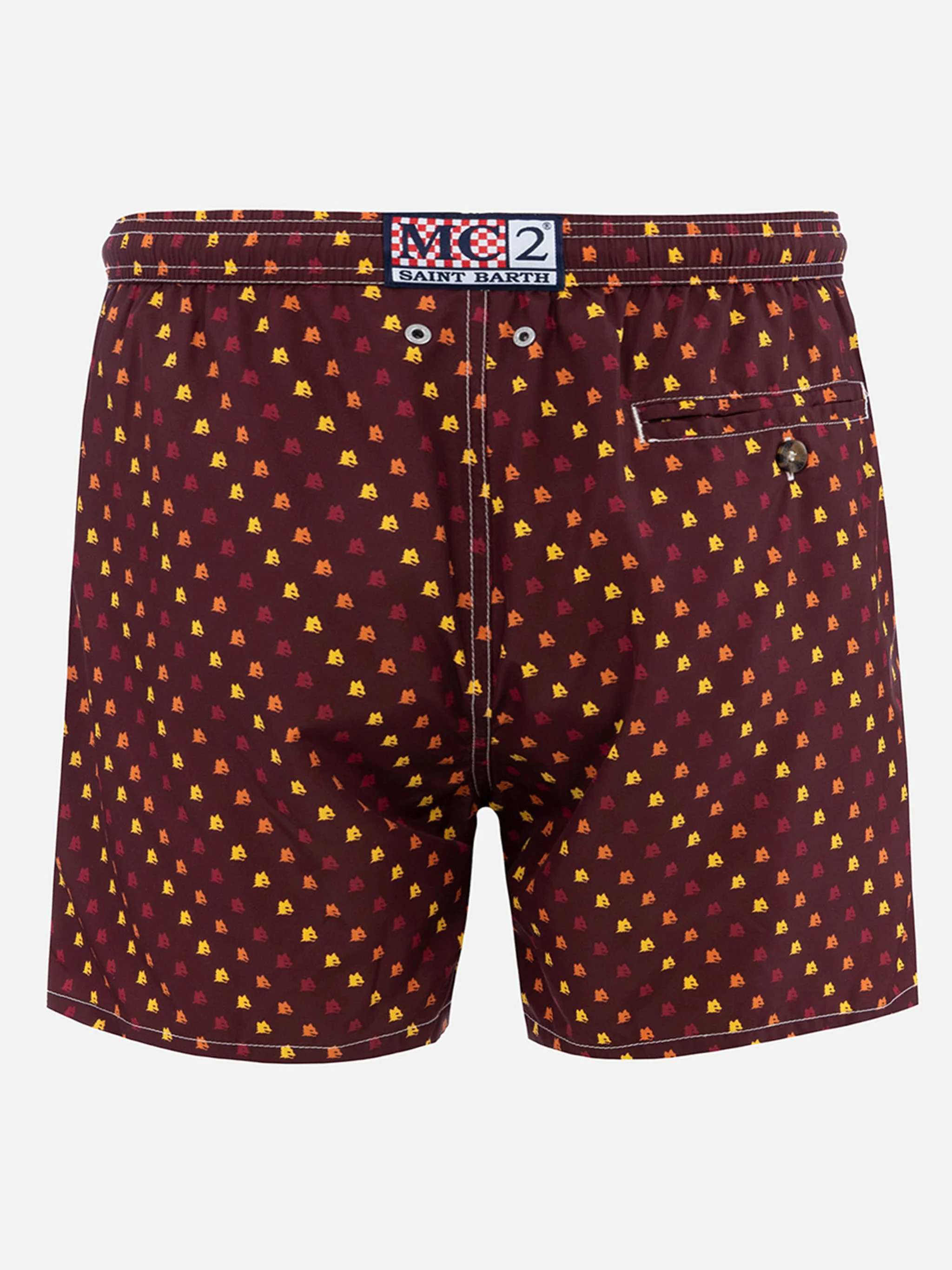 Man lightweight fabric swim-shorts Lighting Micro Fantasy with Roma print | AS ROMA SPECIAL EDITION - Image 3
