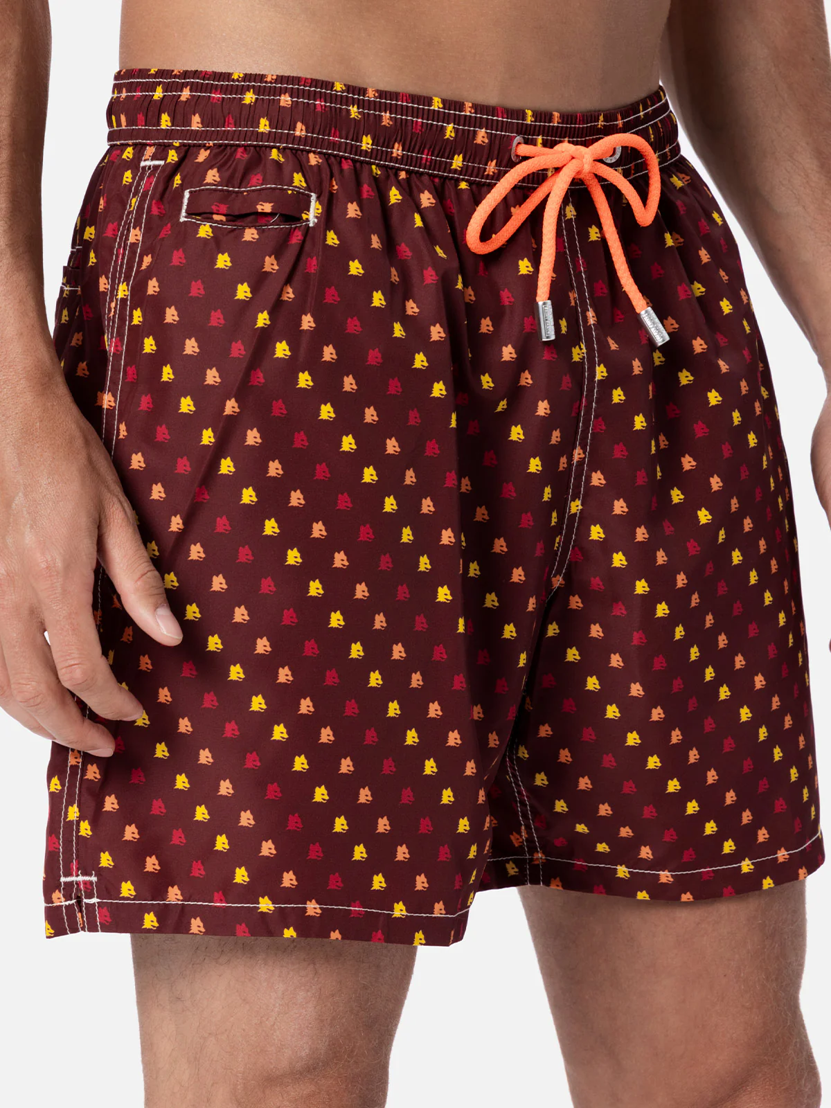 Man lightweight fabric swim-shorts Lighting Micro Fantasy with Roma print | AS ROMA SPECIAL EDITION - Image 4