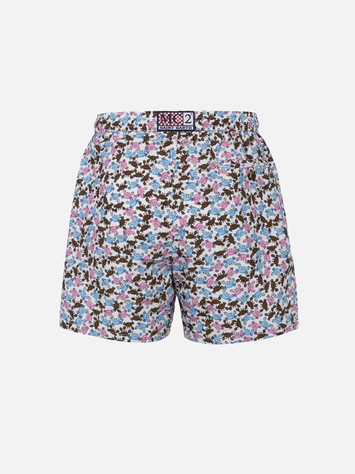 Man lightweight fabric swim-shorts Lighting Micro Fantasy with crabs print - Image 2