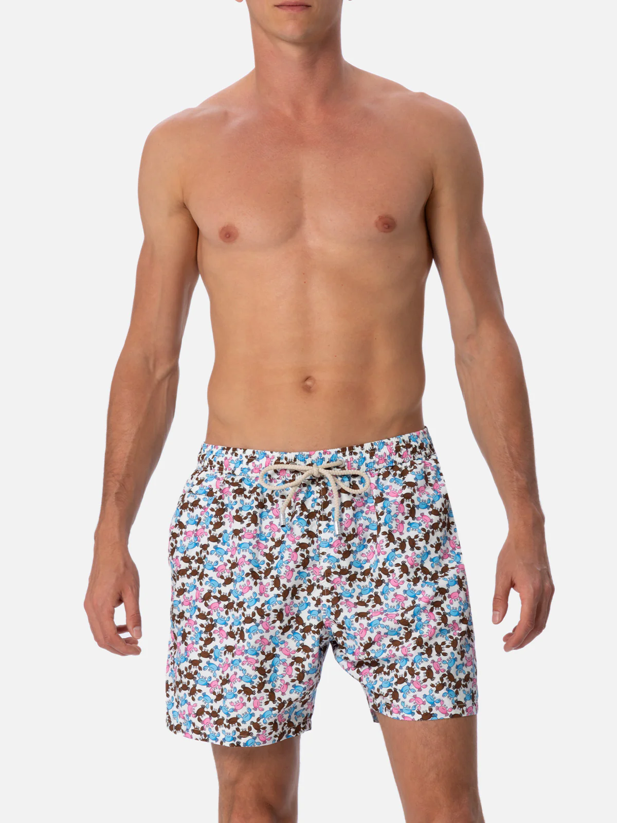 Man lightweight fabric swim-shorts Lighting Micro Fantasy with crabs print - Image 4