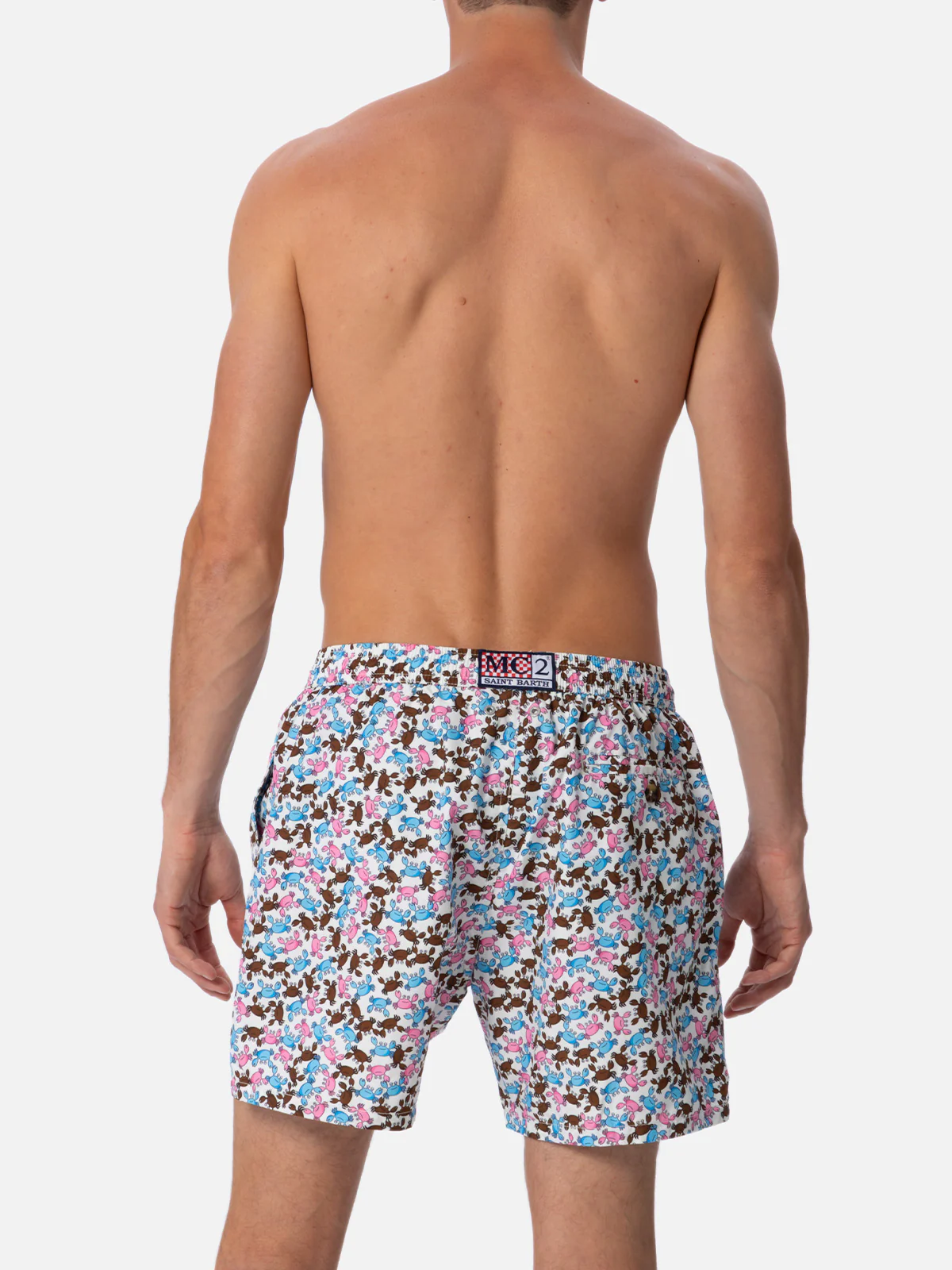Man lightweight fabric swim-shorts Lighting Micro Fantasy with crabs print - Image 5