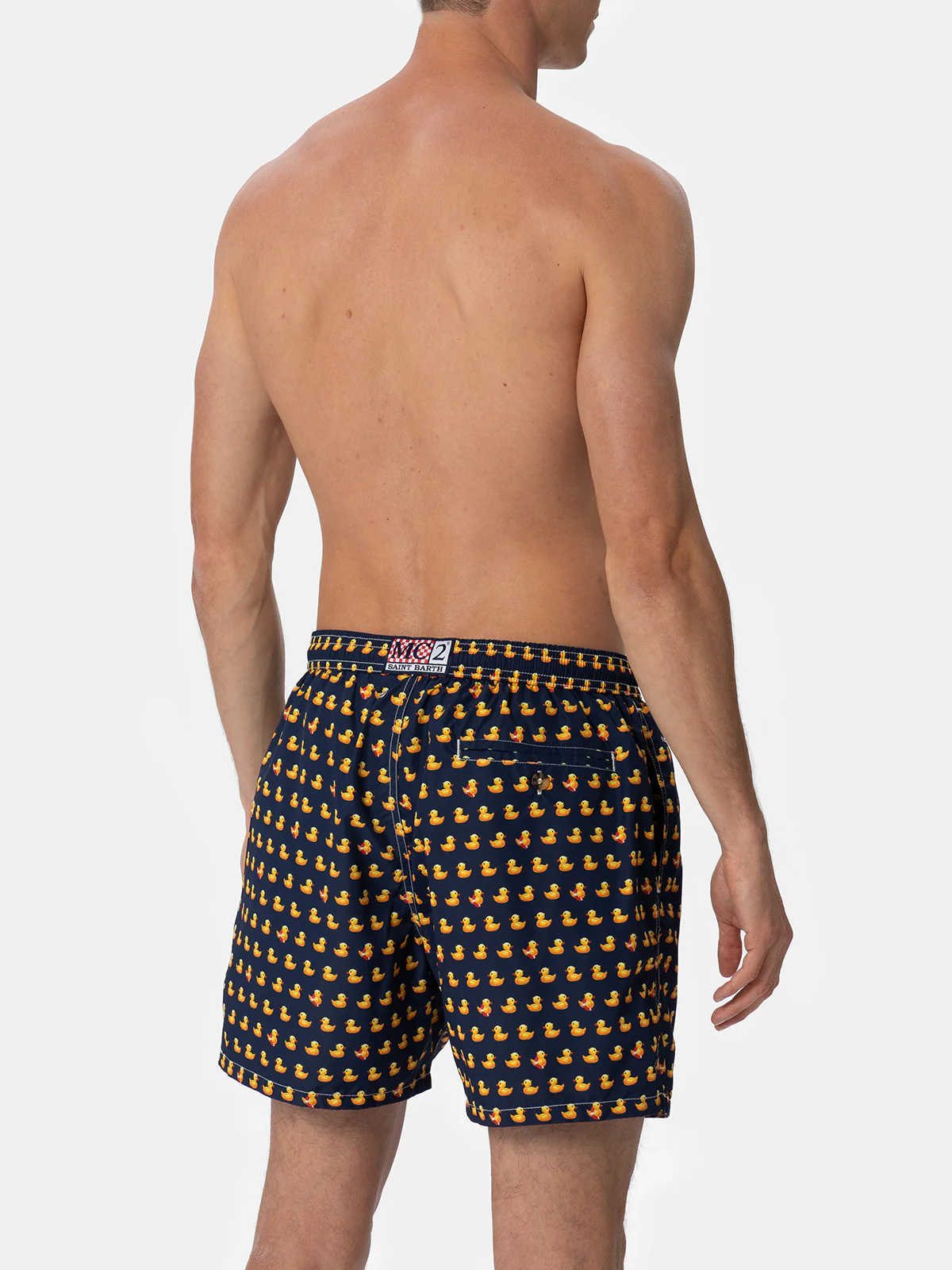 Man lightweight fabric swim-shorts Lighting Micro Fantasy with ducky print - Image 5