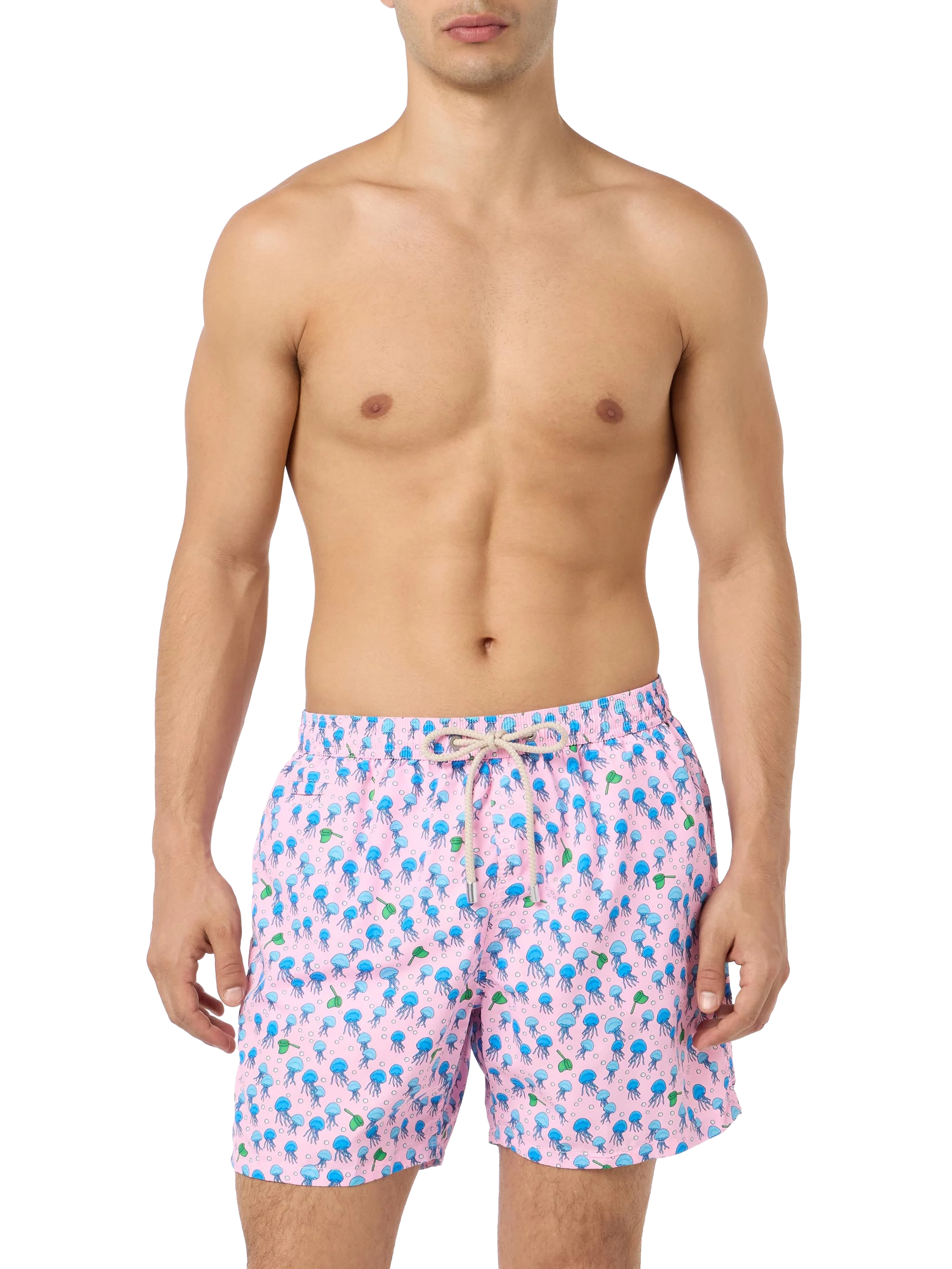Man lightweight fabric swim-shorts Lighting Micro Fantasy with jellyfishes print - Image 3
