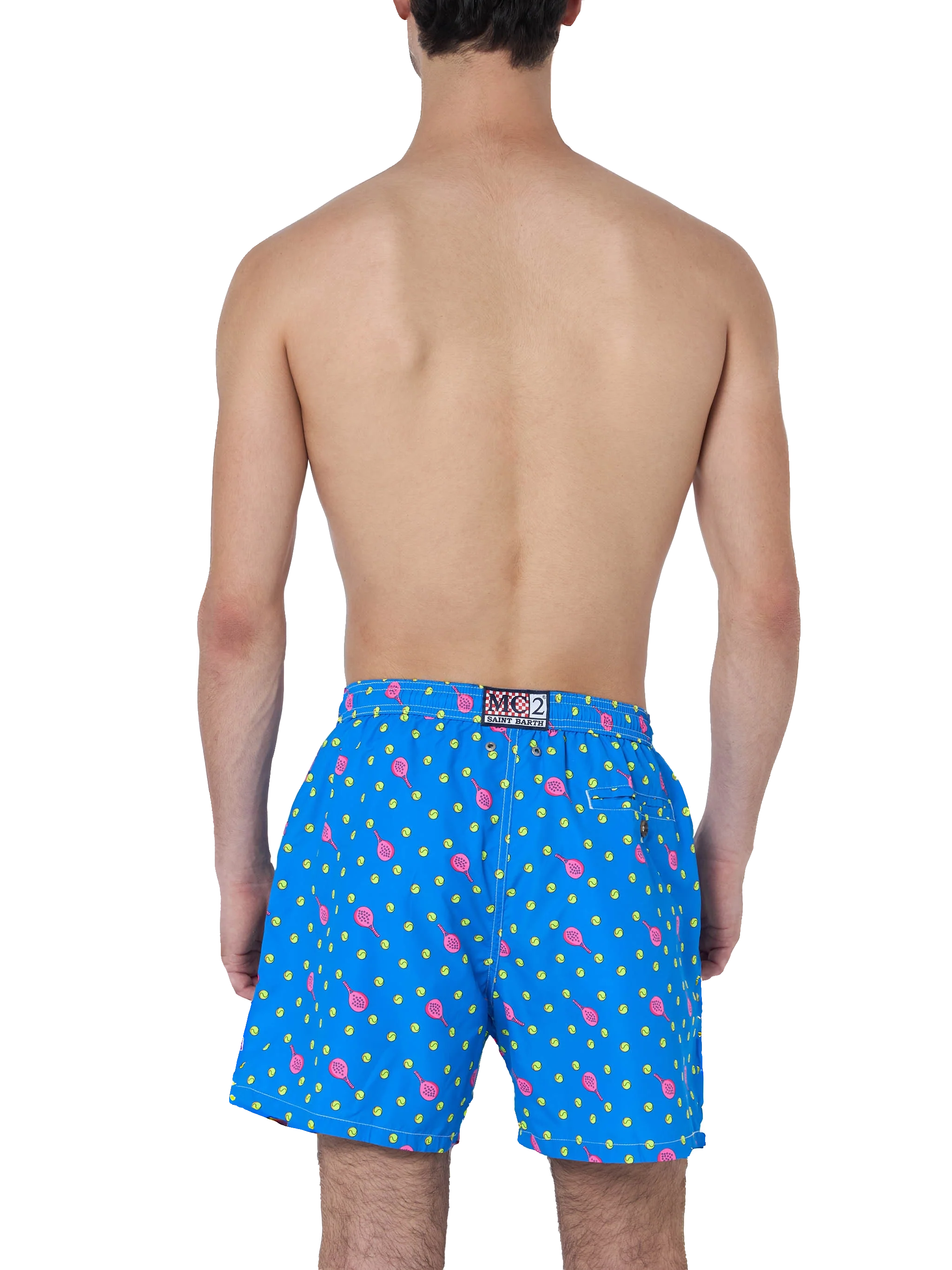Man lightweight fabric swim-shorts Lighting Micro Fantasy with padel print - Image 4