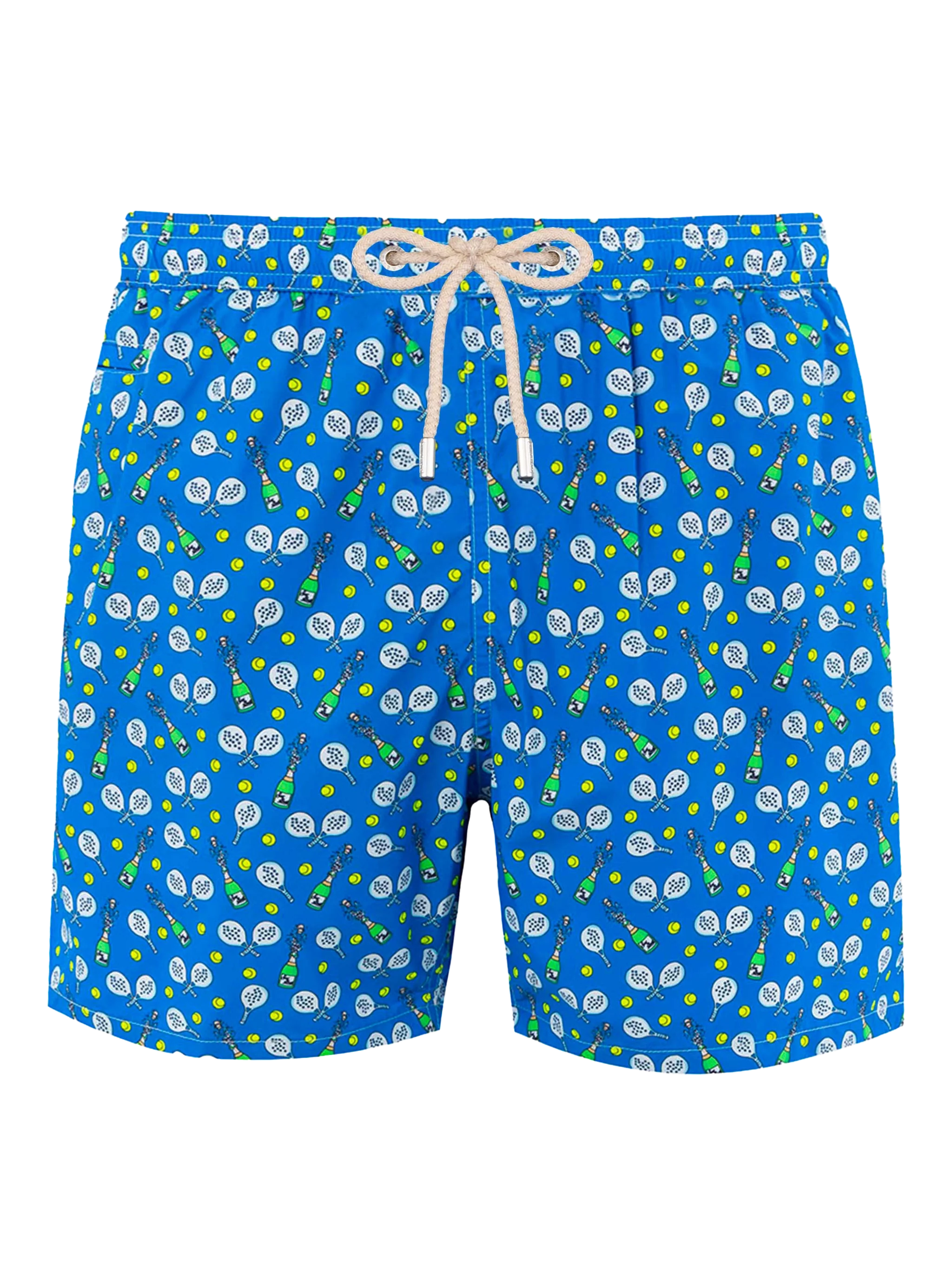 Man lightweight fabric swim-shorts Lighting Micro Fantasy with padel winner print