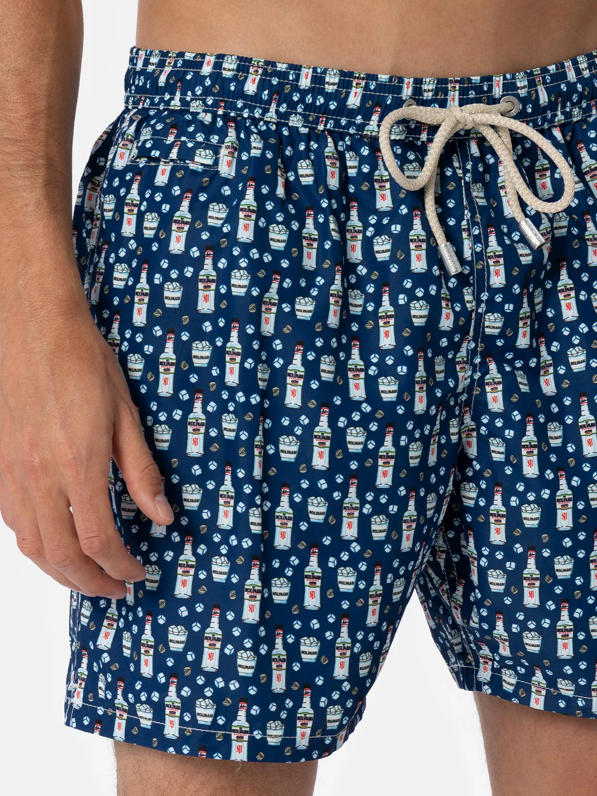 Man lightweight fabric swim-shorts Lighting Micro Fantasy with Sambuca Molinari print| SAMBUCA MOLINARI SPECIAL EDITION - Image 3