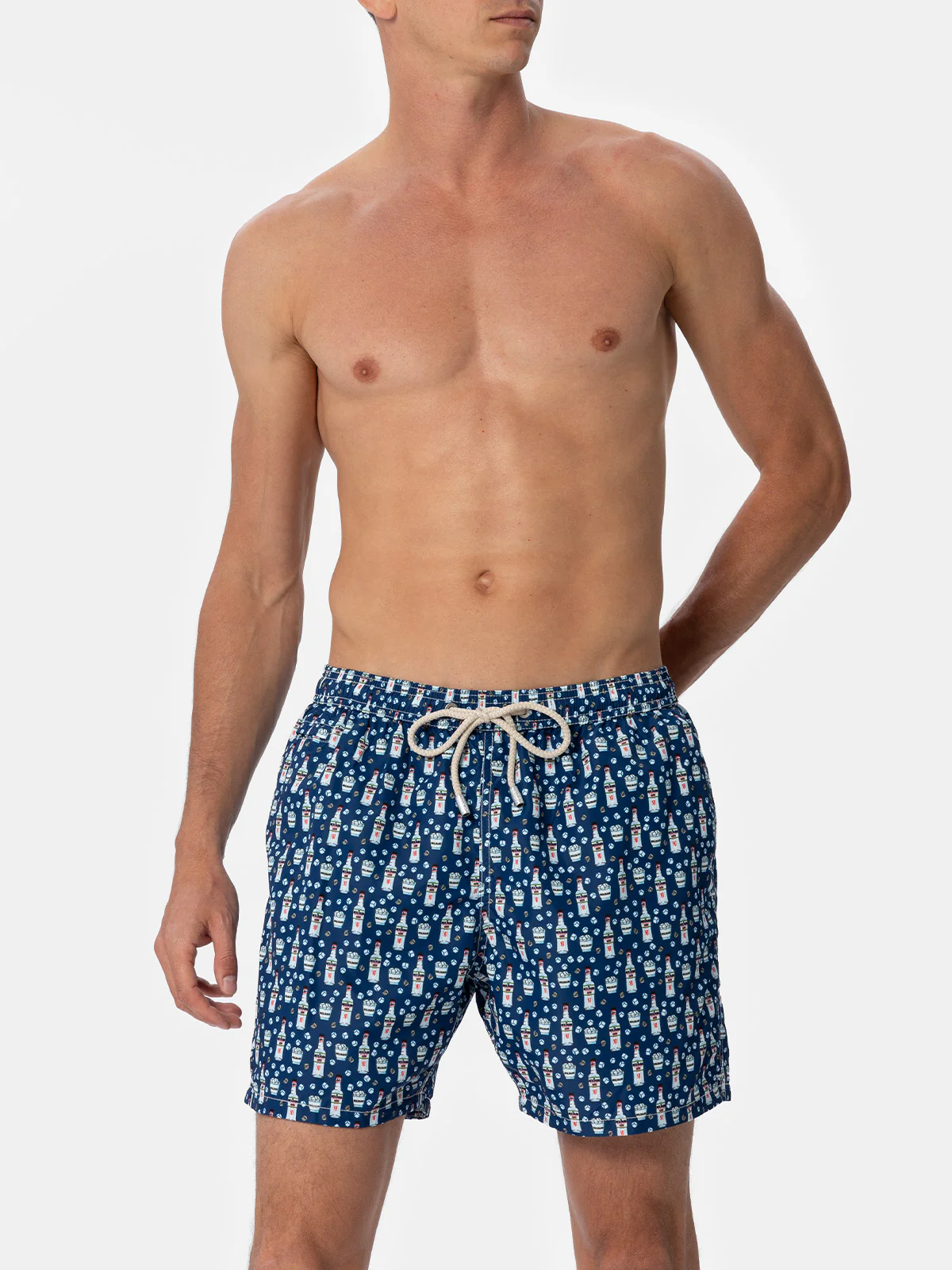 Man lightweight fabric swim-shorts Lighting Micro Fantasy with Sambuca Molinari print| SAMBUCA MOLINARI SPECIAL EDITION - Image 4