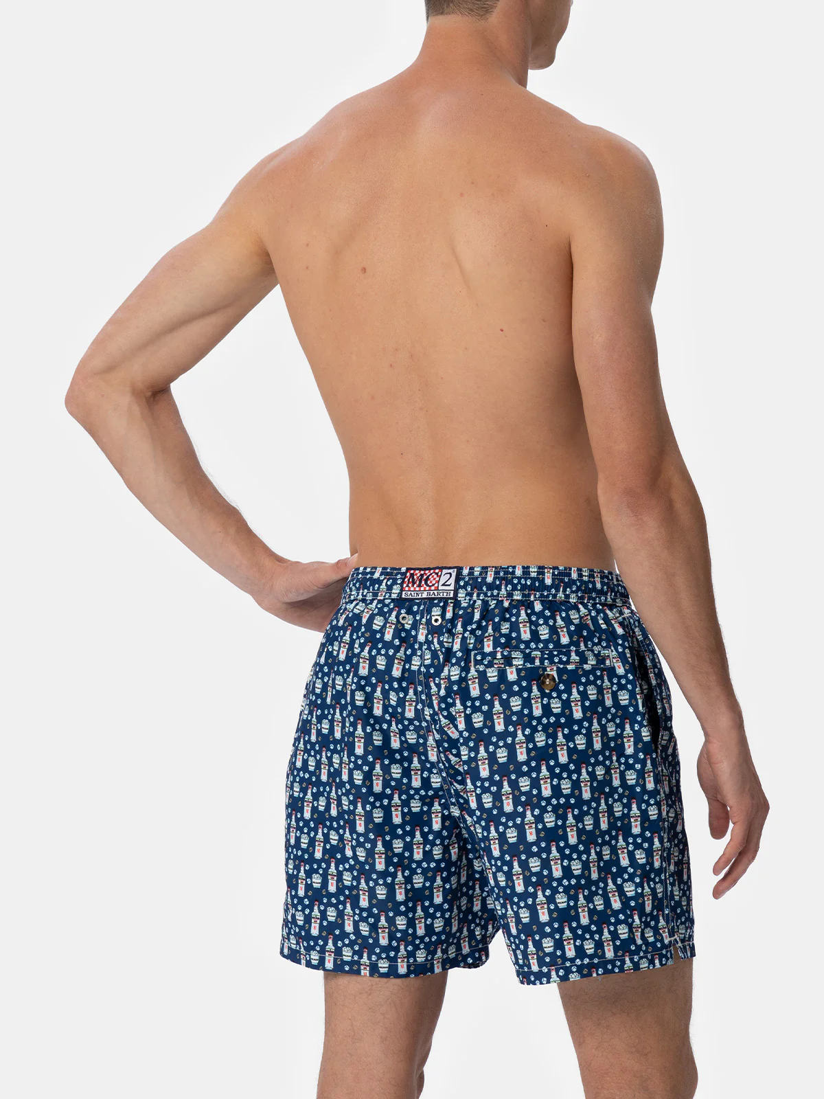 Man lightweight fabric swim-shorts Lighting Micro Fantasy with Sambuca Molinari print| SAMBUCA MOLINARI SPECIAL EDITION - Image 5