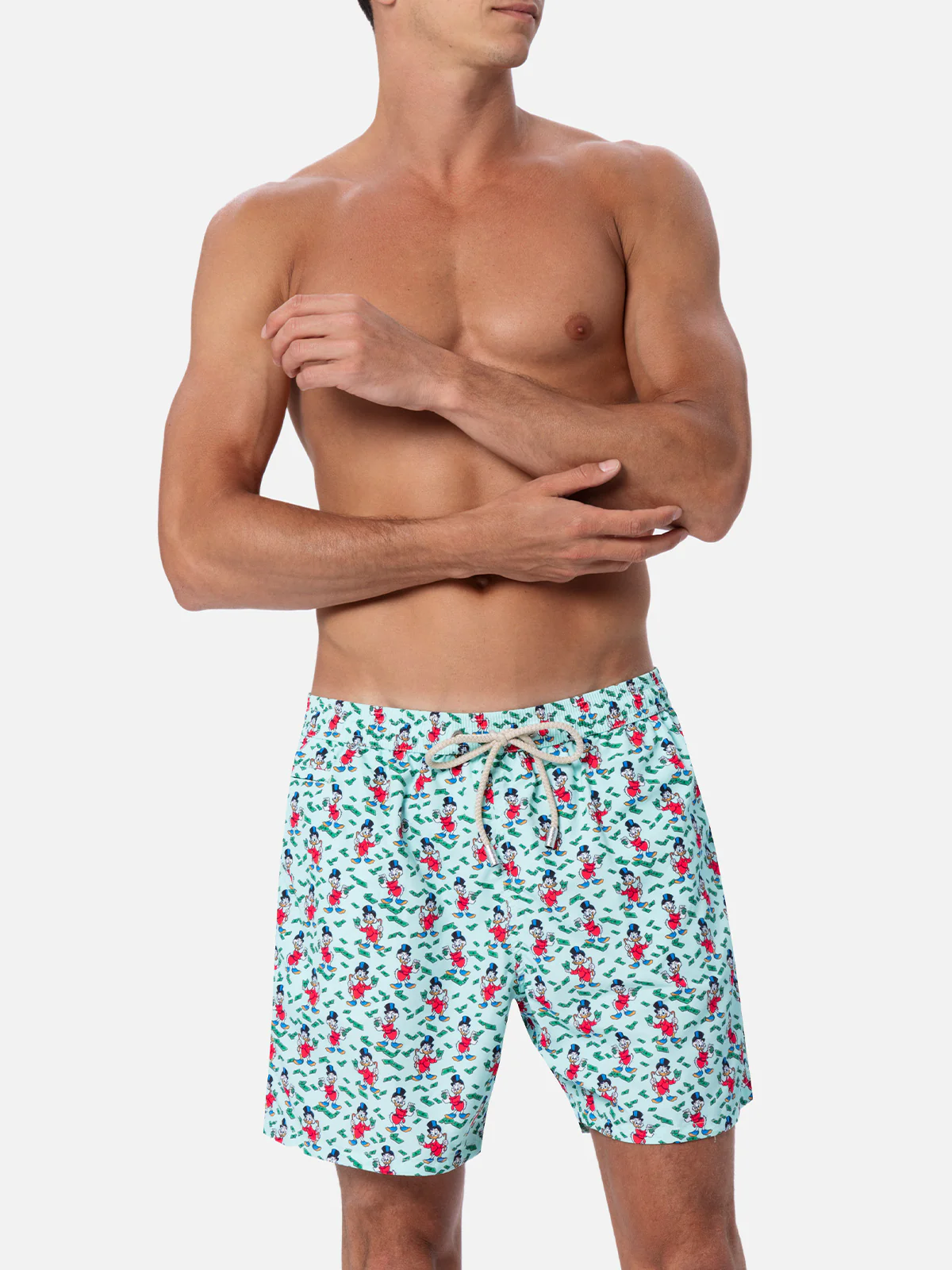 Man lightweight fabric swim-shorts Lighting Micro Fantasy with Scrooge print | DISNEY SPECIAL EDITION - Image 3