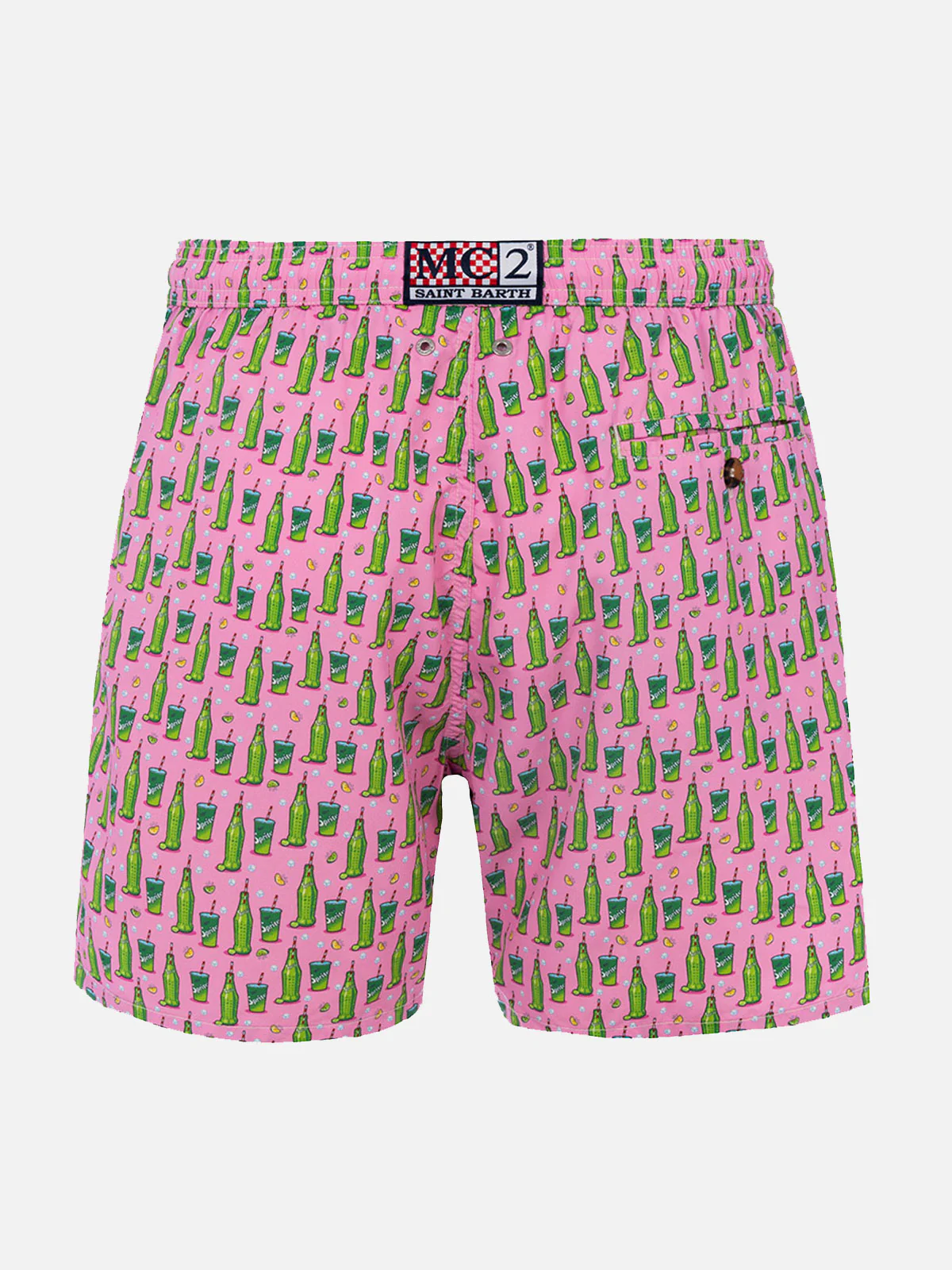 Man lightweight fabric swim-shorts Lighting Micro Fantasy with Sprite print | THE COCA COLA COMPANY SPECIAL EDITION - Image 2