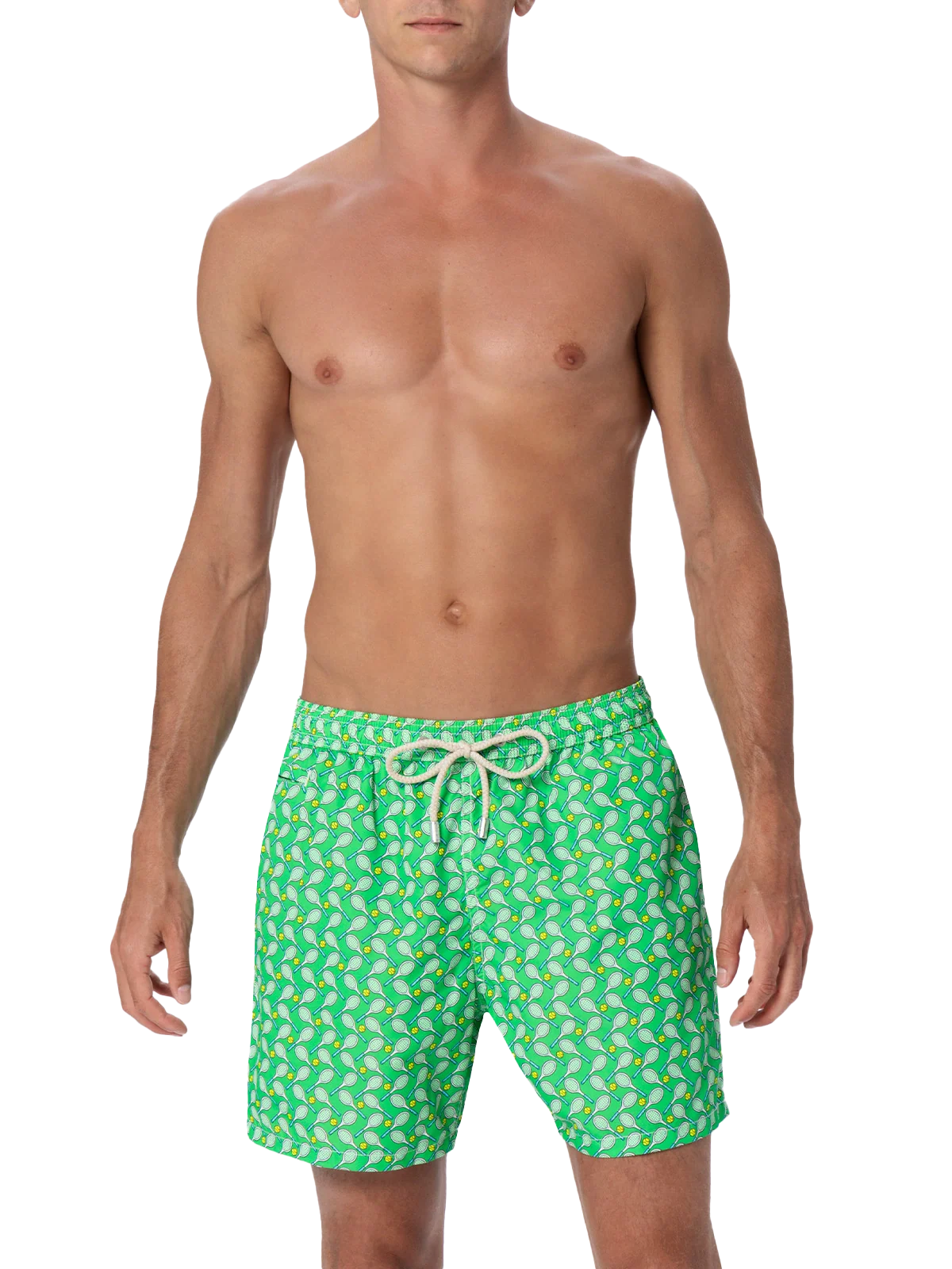 Man lightweight fabric swim-shorts Lighting Micro Fantasy with tennis print - Image 3