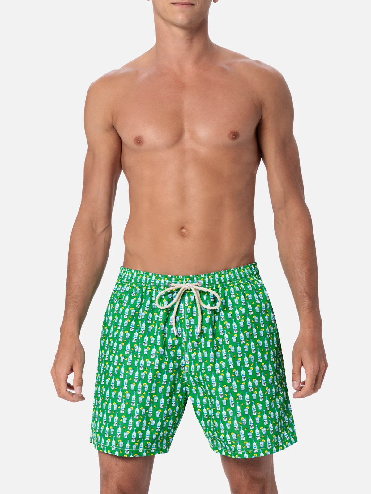 Man lightweight fabric swim-shorts Lighting Micro Fantasy with tequila print - Image 3