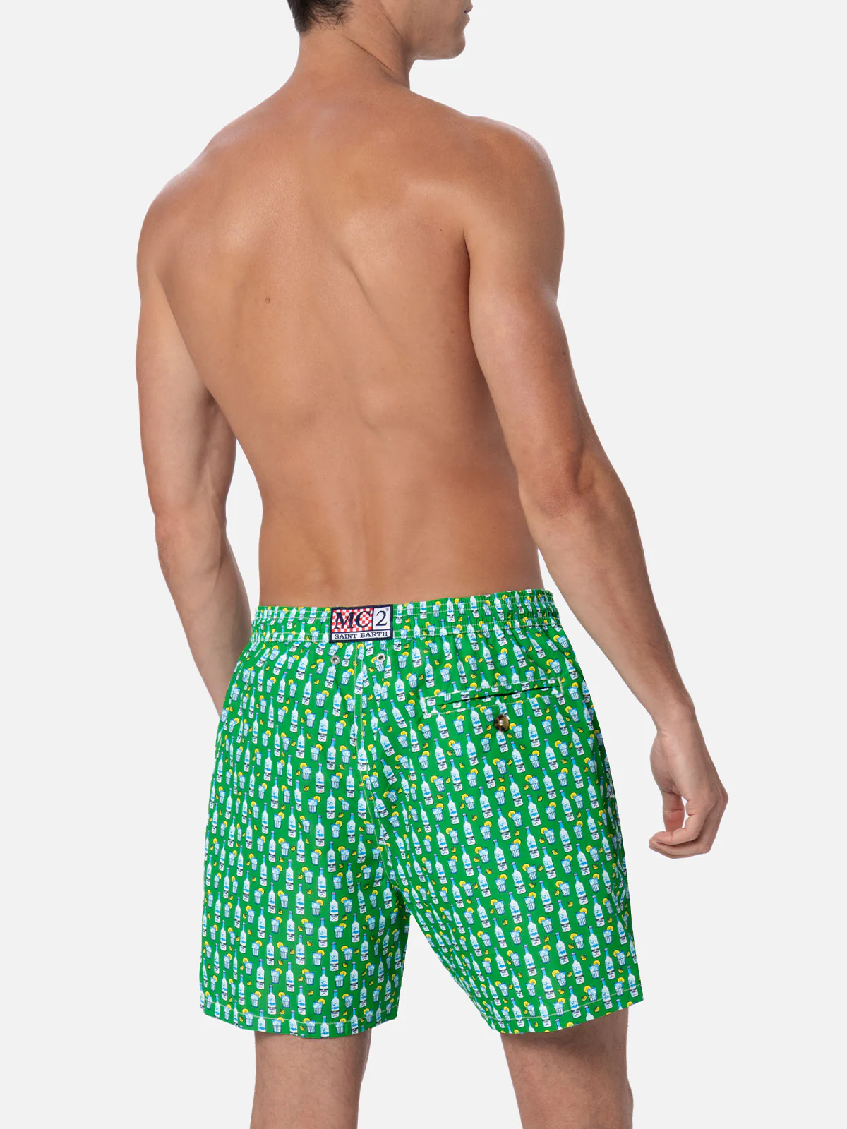 Man lightweight fabric swim-shorts Lighting Micro Fantasy with tequila print - Image 5