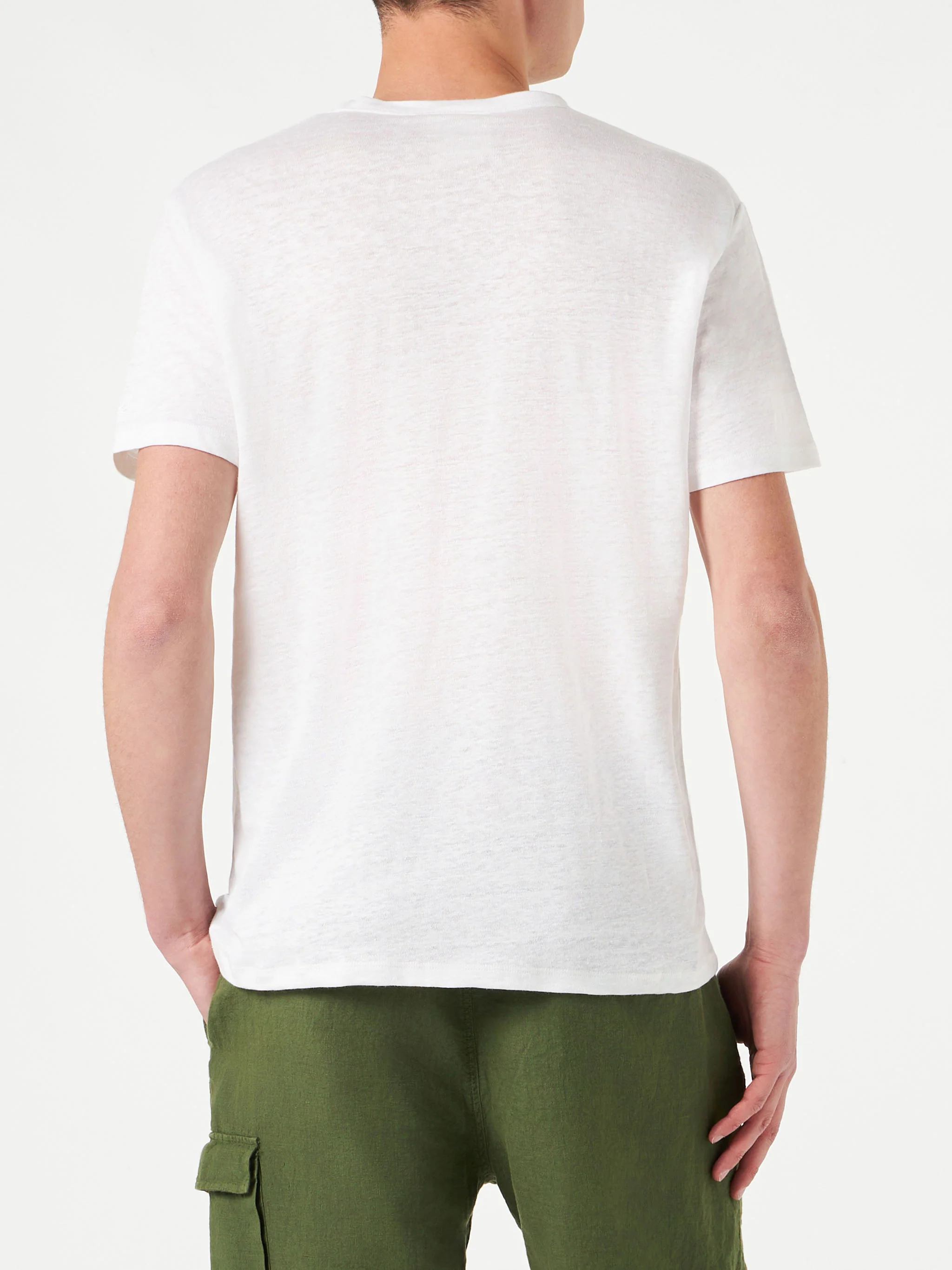Man linen jersey t-shirt - Image 4