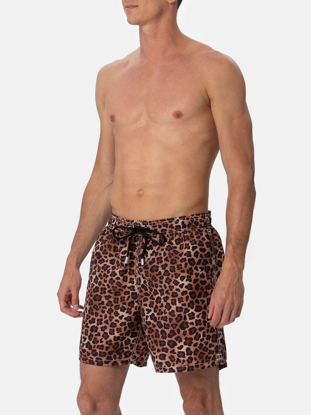 Man mid-length Gustavia swim-shorts with animalier print - Image 3