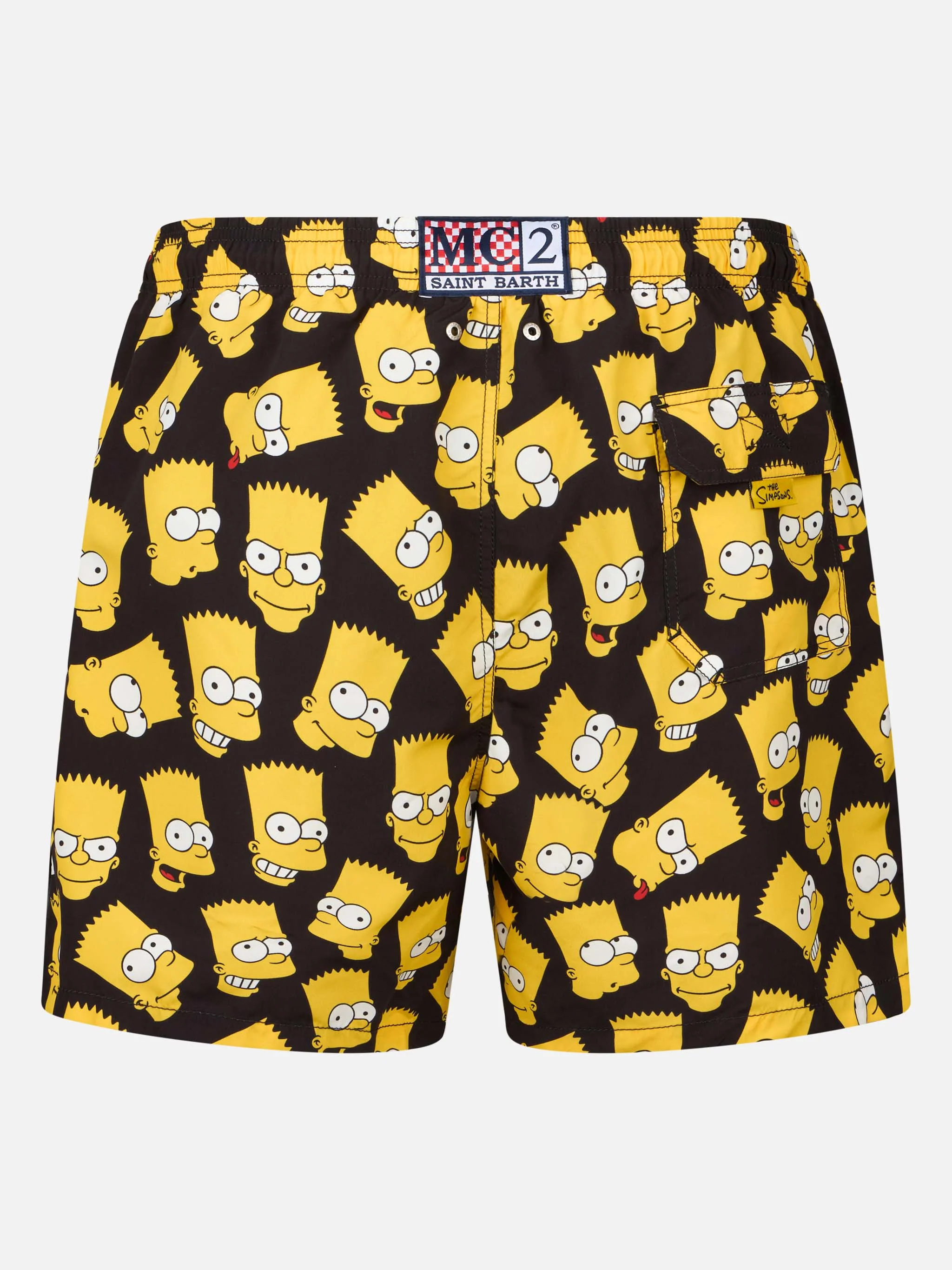 Man mid-length Gustavia swim-shorts with Bart Simpson print | THE SIMPSONS SPECIAL EDITION - Image 2