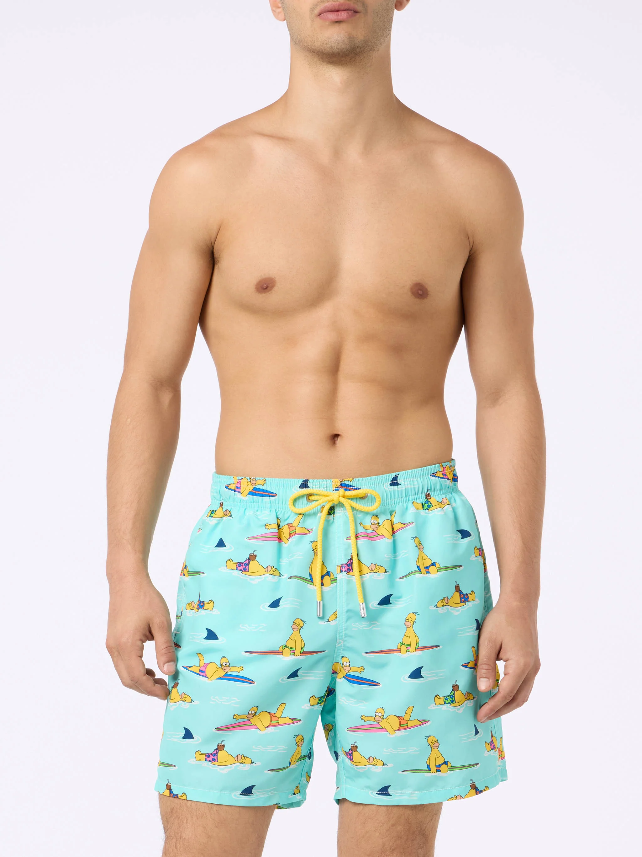 Man mid-length Gustavia swim-shorts with Homer Simpson print | THE SIMPSONS SPECIAL EDITION - Image 3