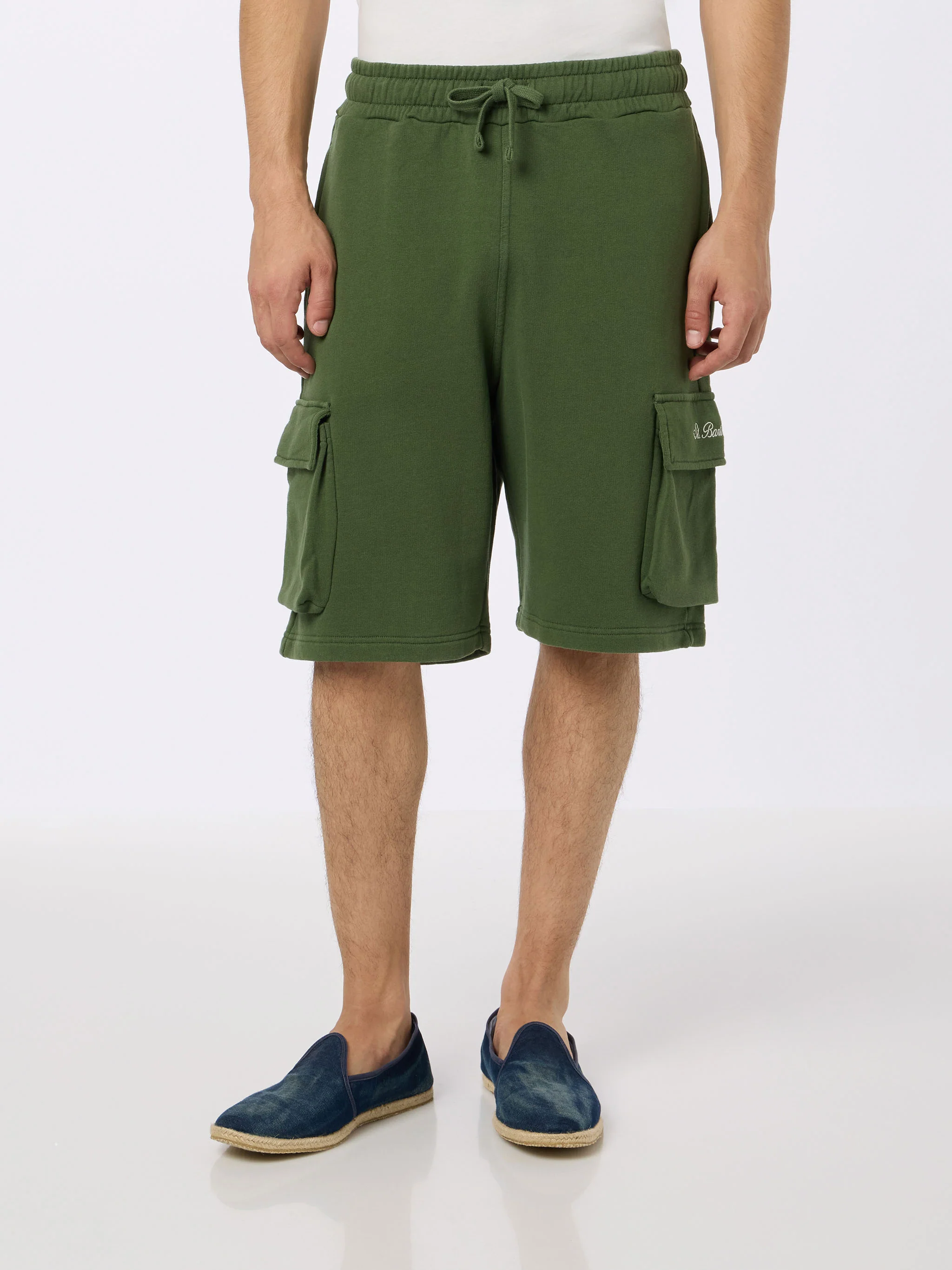 Man military green cargo short pants Cargy