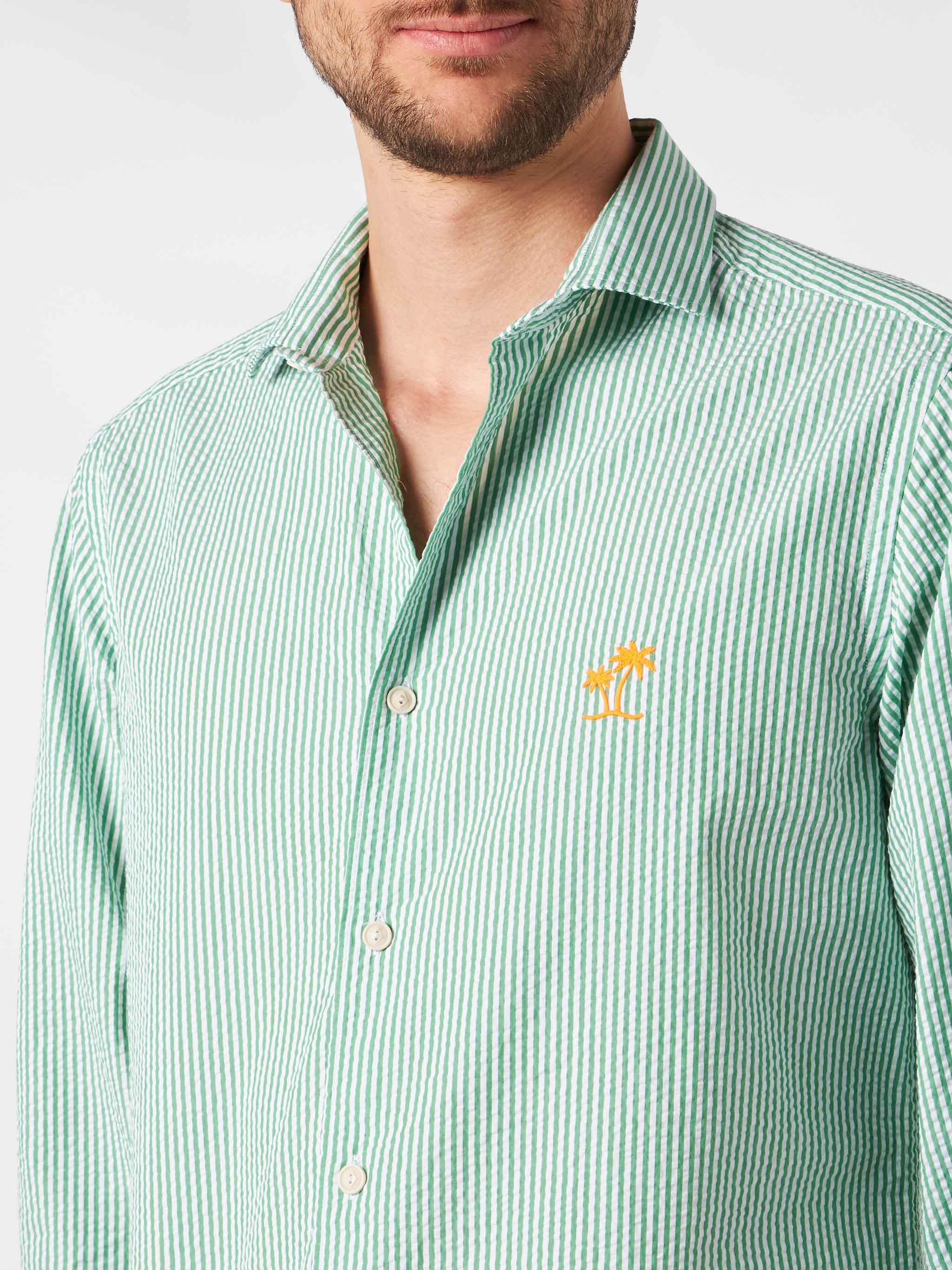 Man seersucker striped Pamplona shirt - Image 3