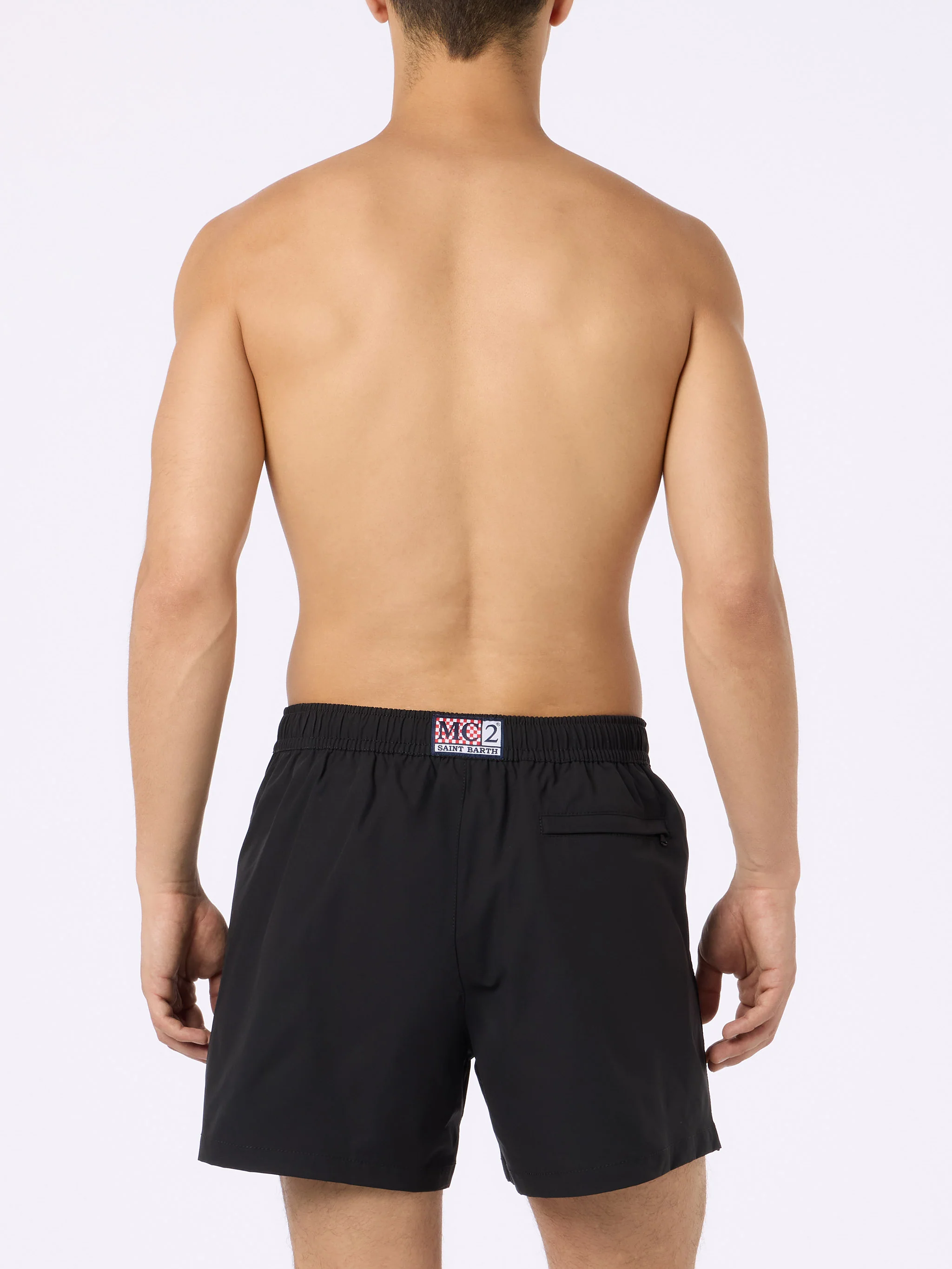 Man short-length black swim shorts Master - Image 4