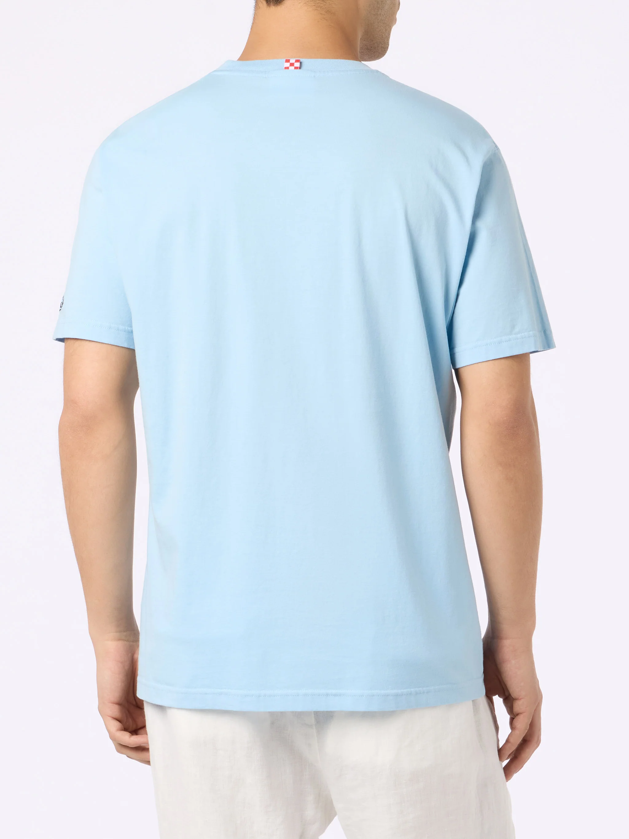 Man t-shirt with Big Babol crab placed print and embroidery | BIG BABOL SPECIAL EDITION - Image 3