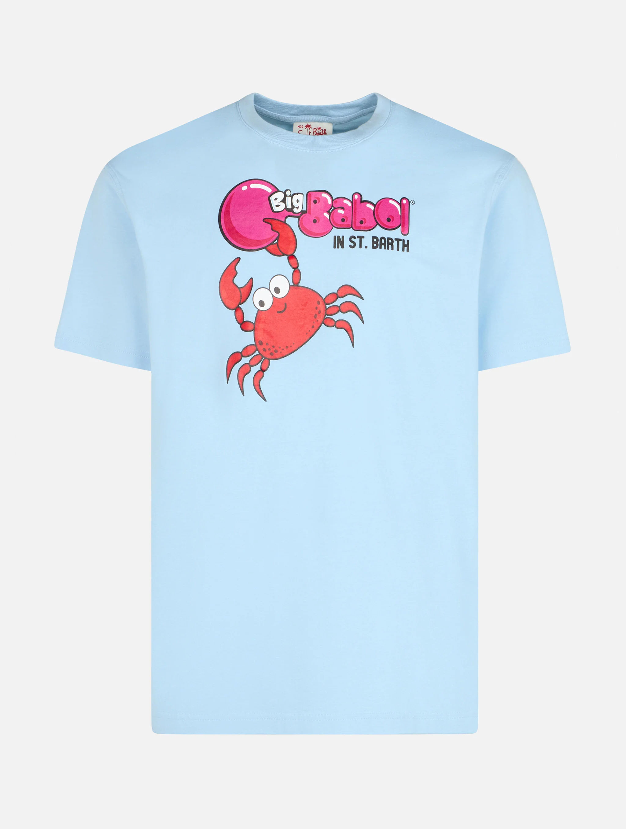 Man t-shirt with Big Babol crab placed print and embroidery | BIG BABOL SPECIAL EDITION - Image 4