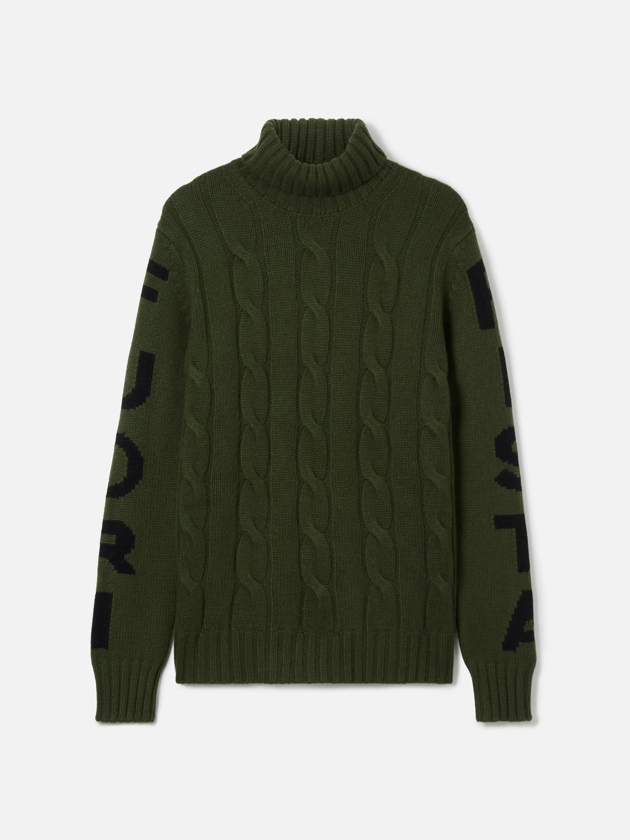 Man turtleneck braided sweater with Fuori pista jacquard - Image 5