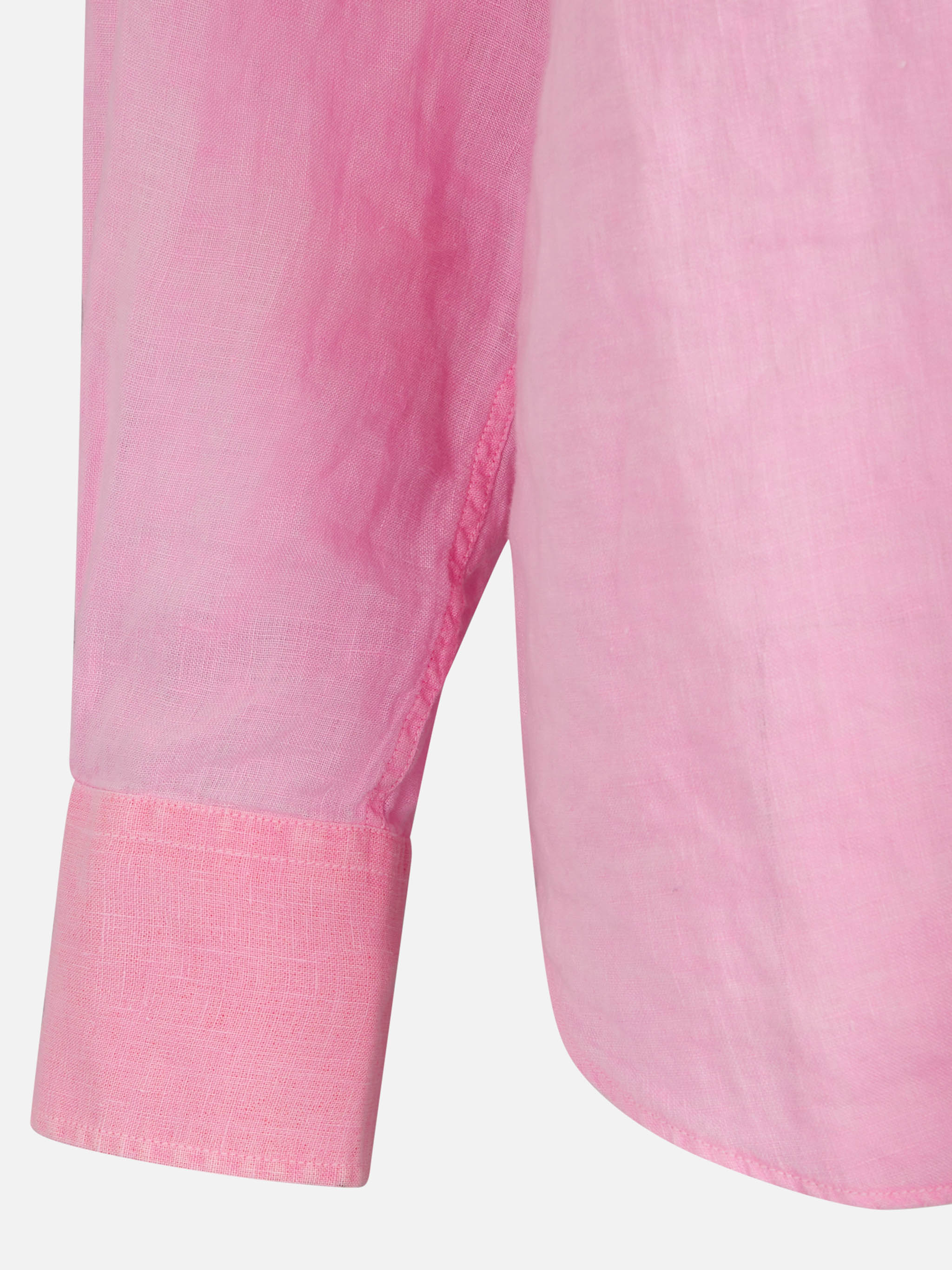 Man water color fluo pink linen Pamplona shirt - Image 6