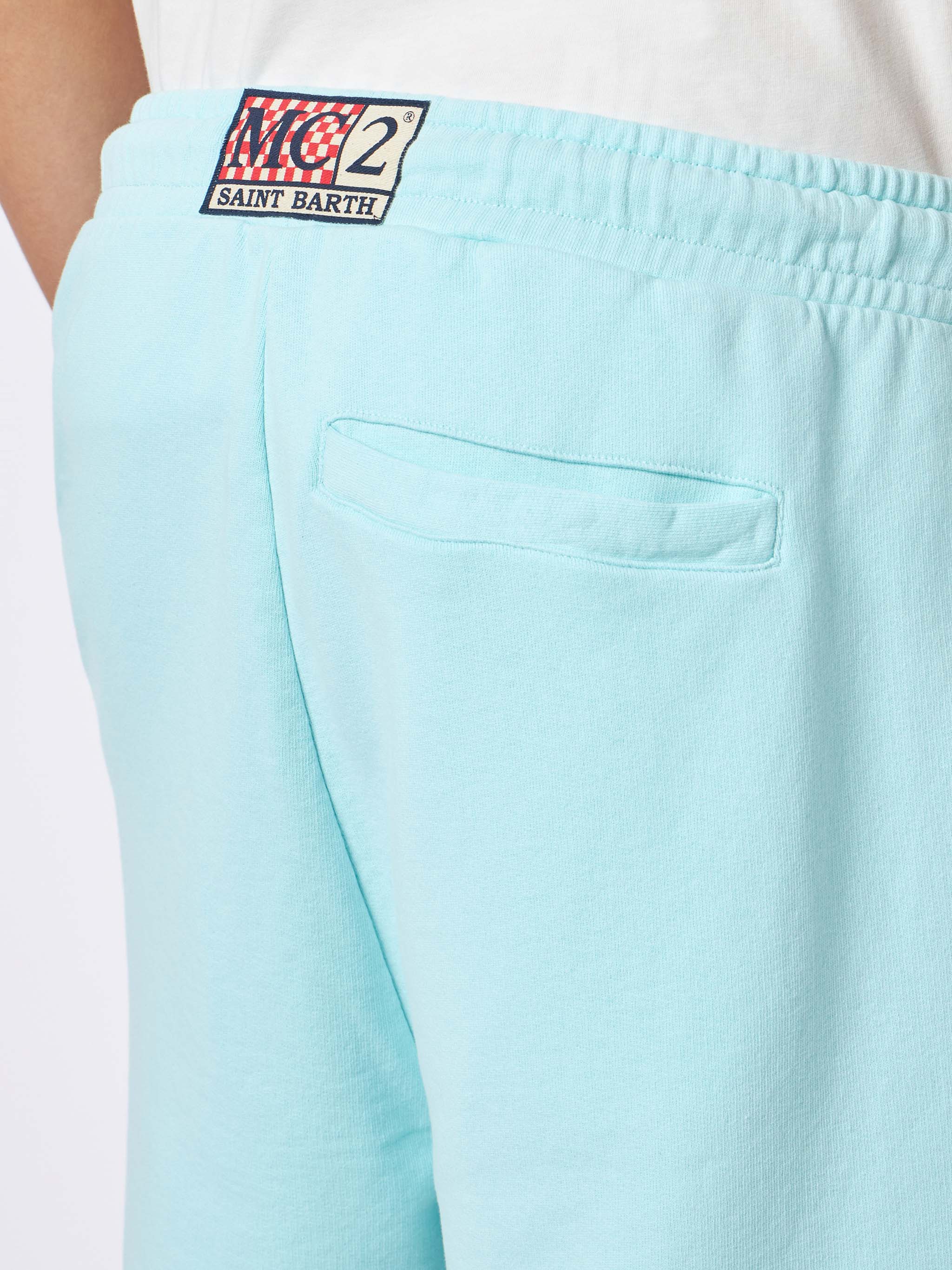 Man water green cotton bermuda - Image 3