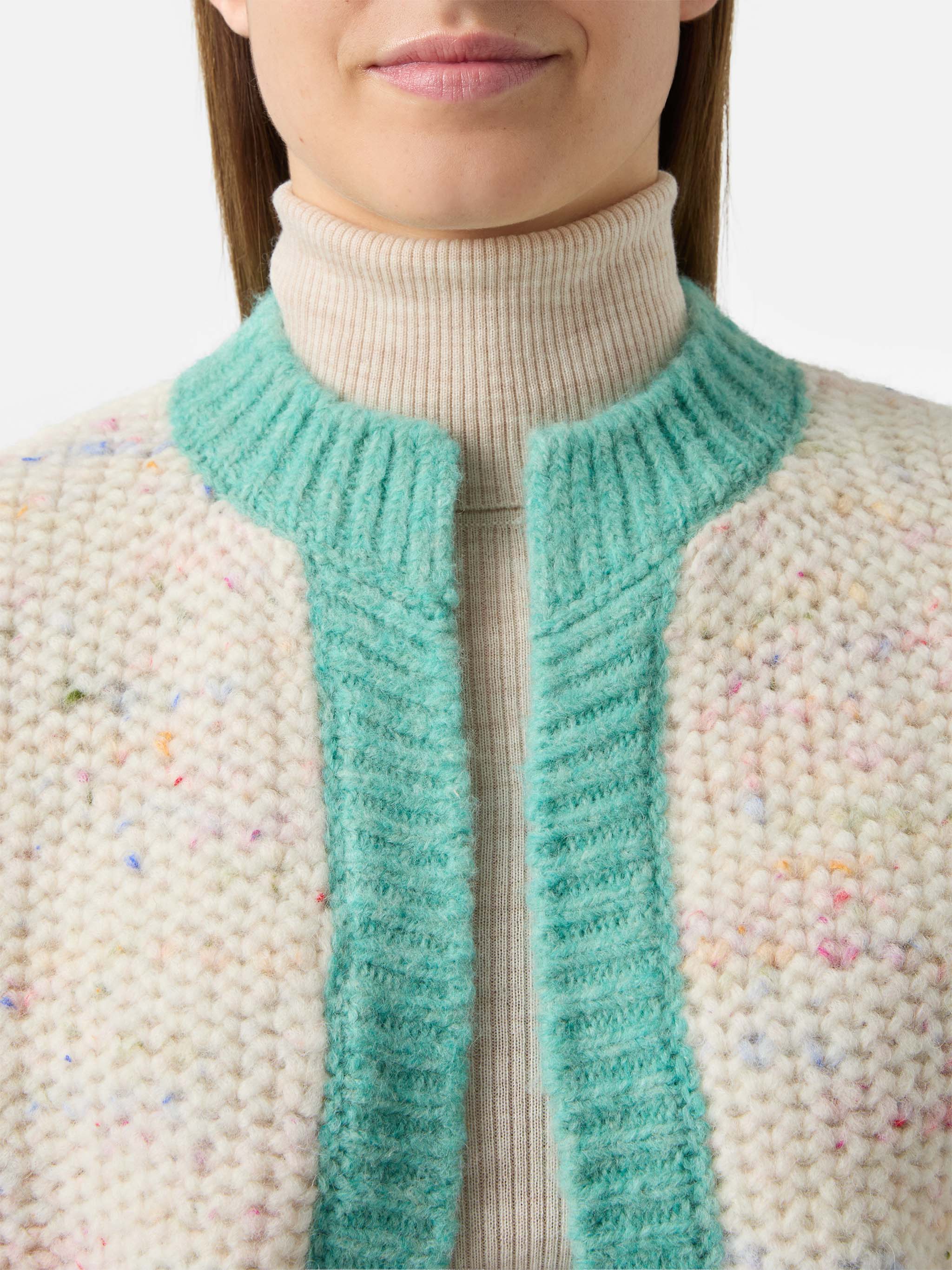 Meribel soft melange cardigan - Image 2