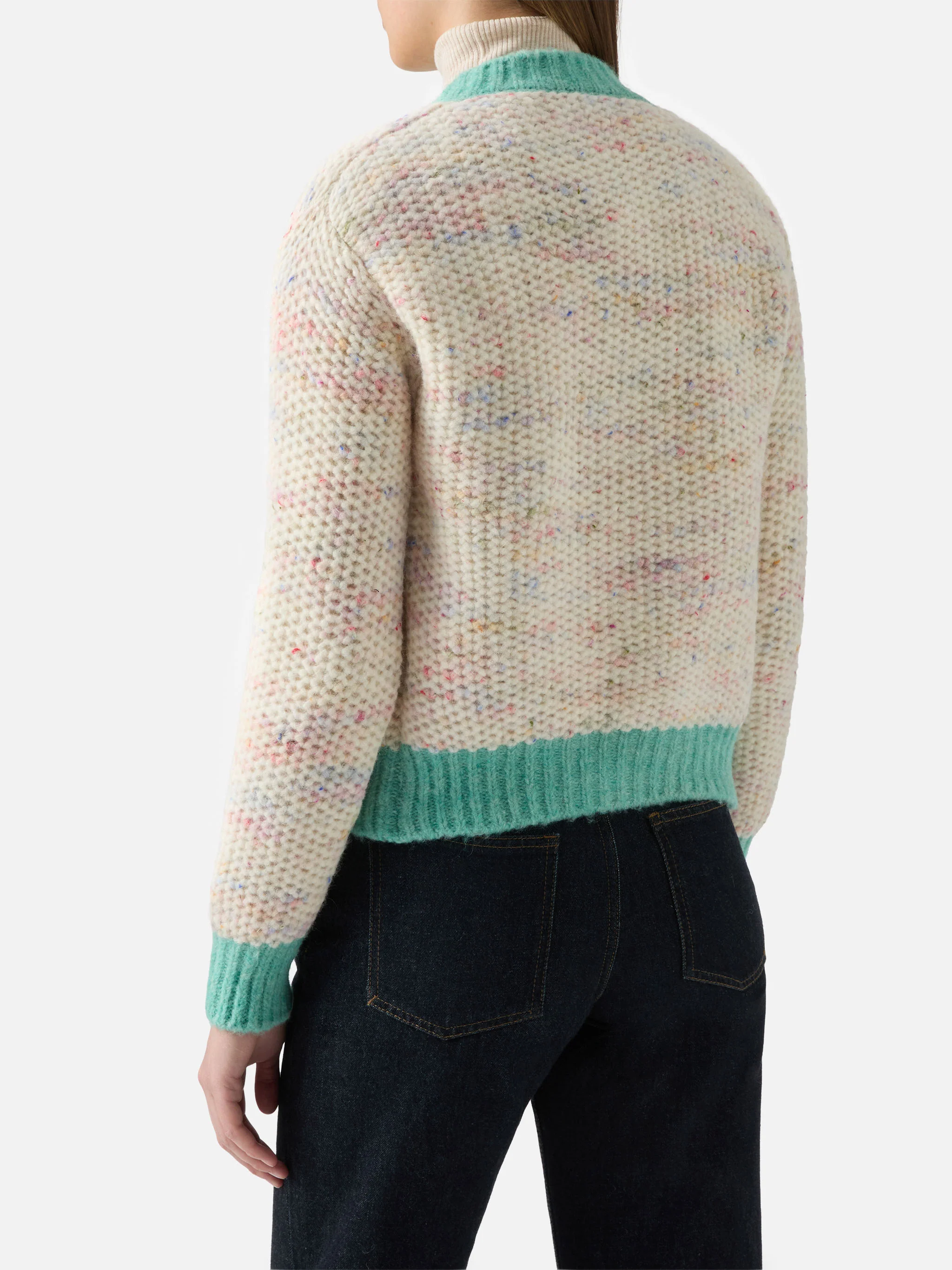Meribel soft melange cardigan - Image 3