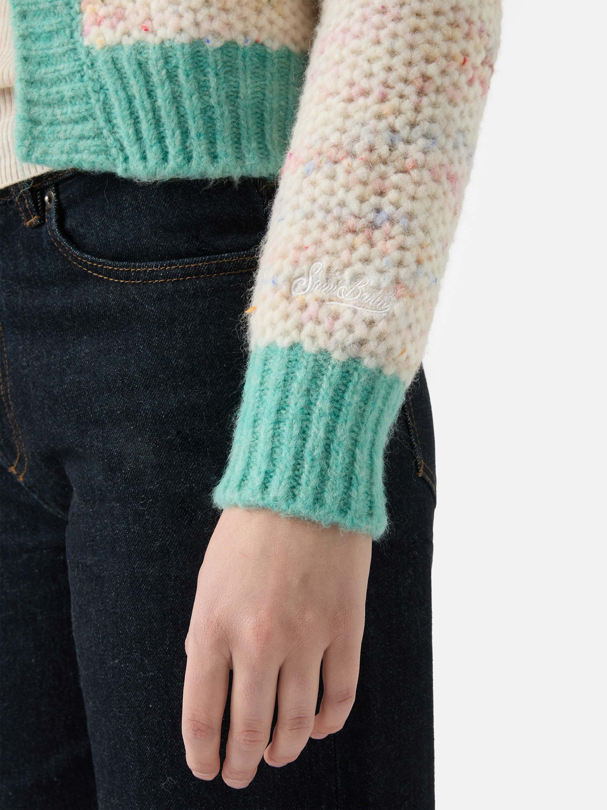 Meribel soft melange cardigan - Image 4