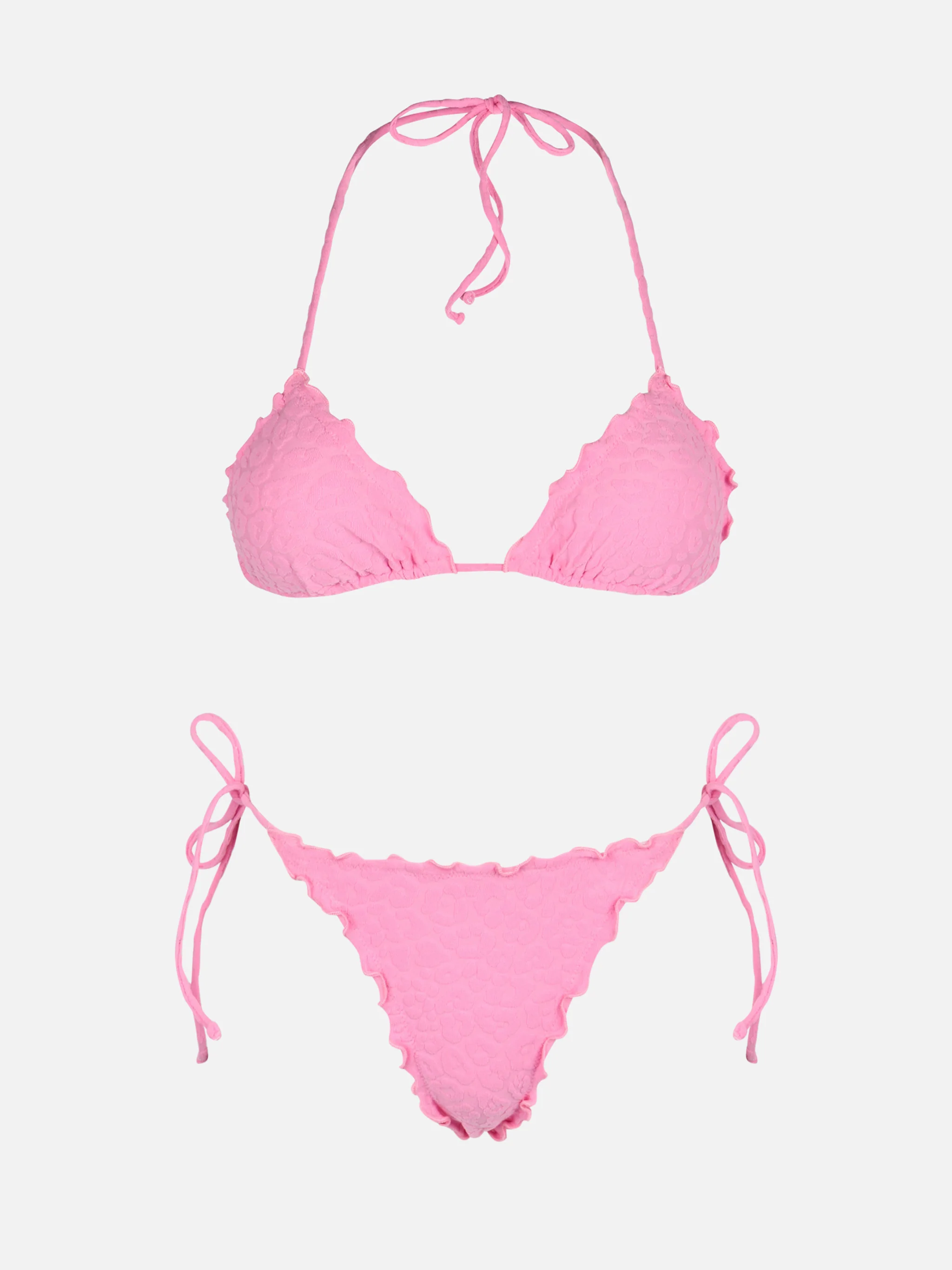 Sagittarius Miami classic triangle bikini animalier embossed