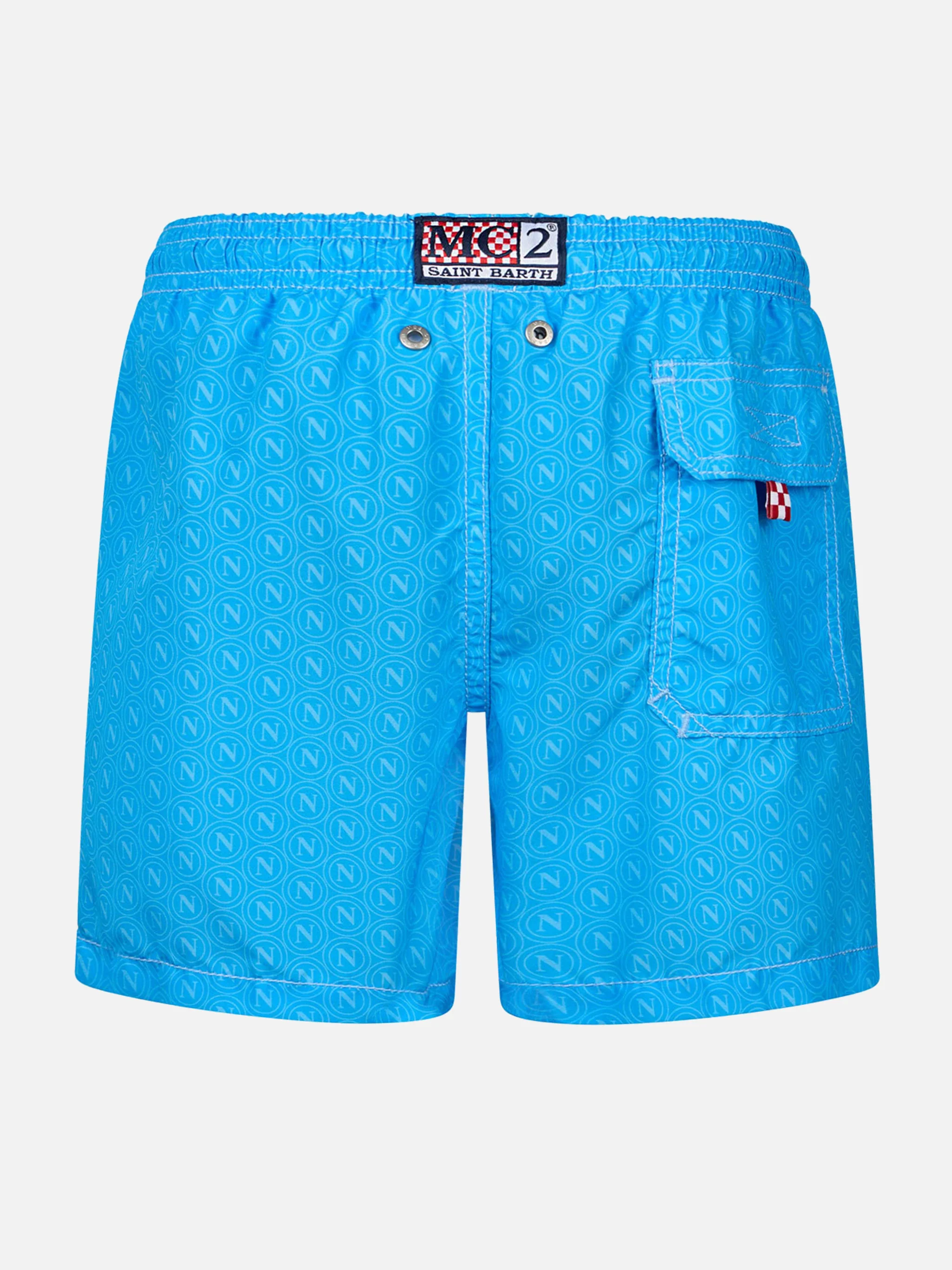 Mid-length Gustavia swim-shorts with Napoli print | SSC NAPOLI SPECIAL EDITION - Image 2