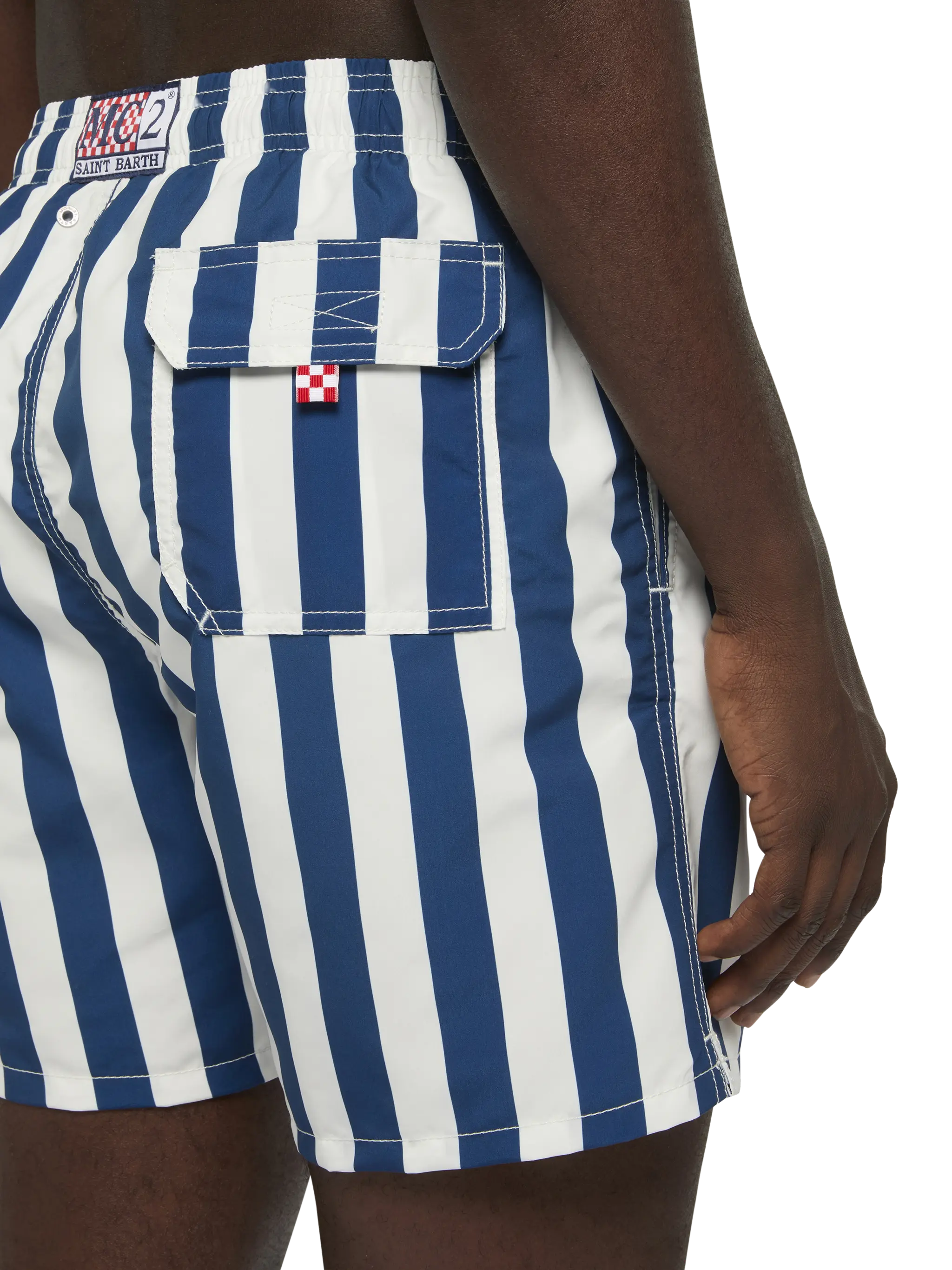 Mid-length Gustavia swim-shorts with Sapore di Mare embroidery | SAPORE DI MARE SPECIAL EDITION - Image 6