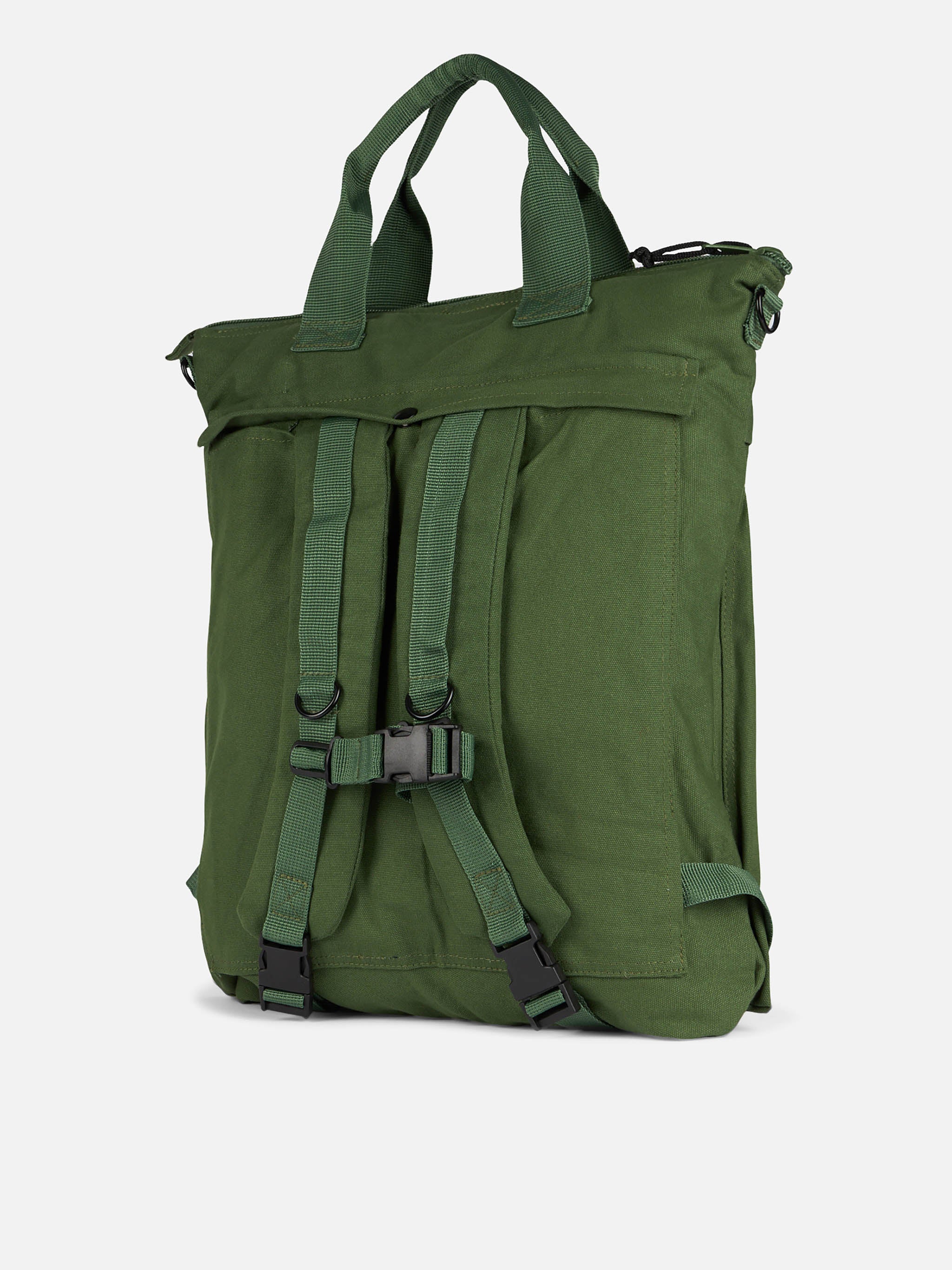 Military green canvas backpack Helmut - Image 3