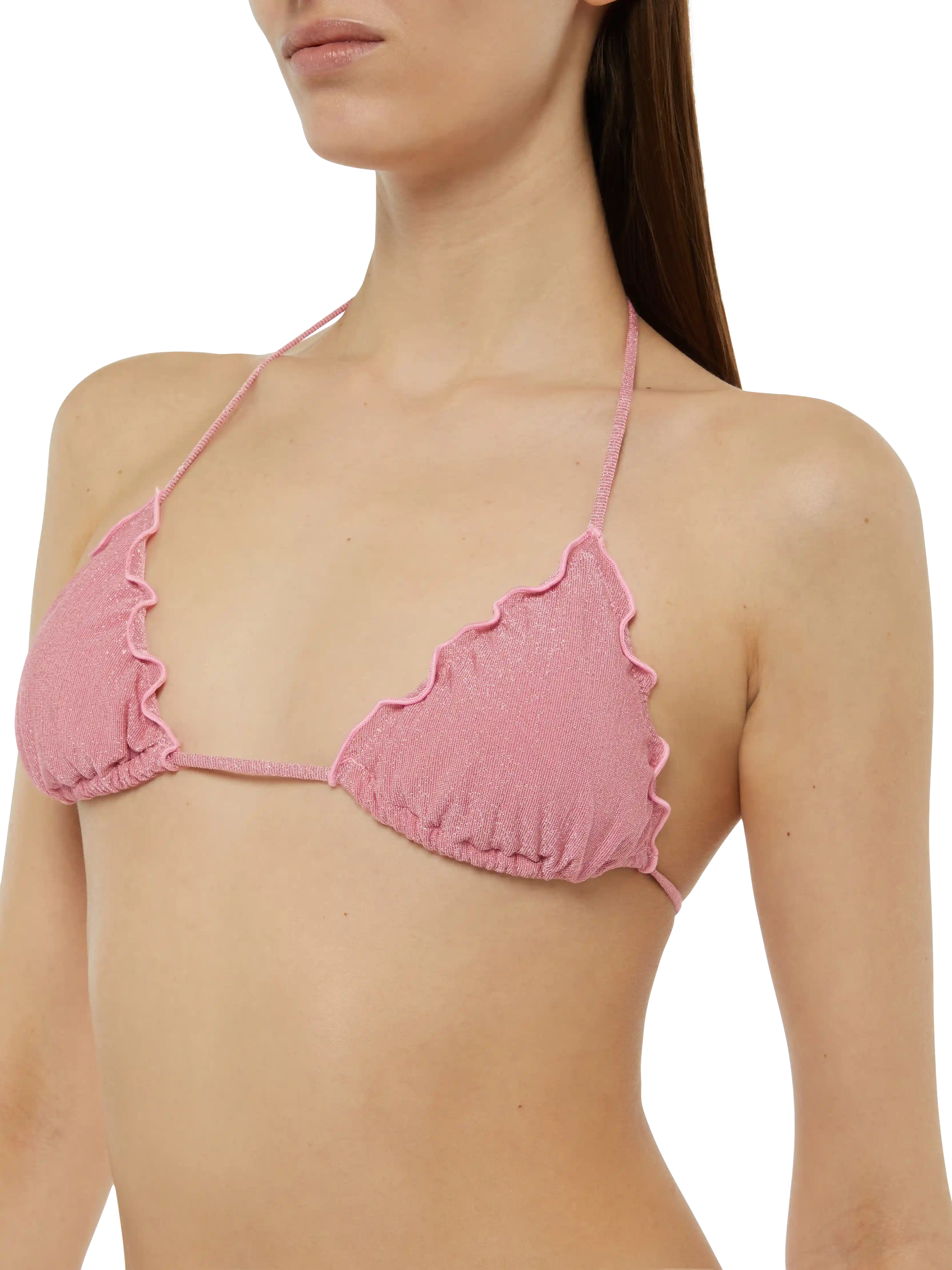Classic triangle bikini Sagittarius Moon in pink lurex - Image 5
