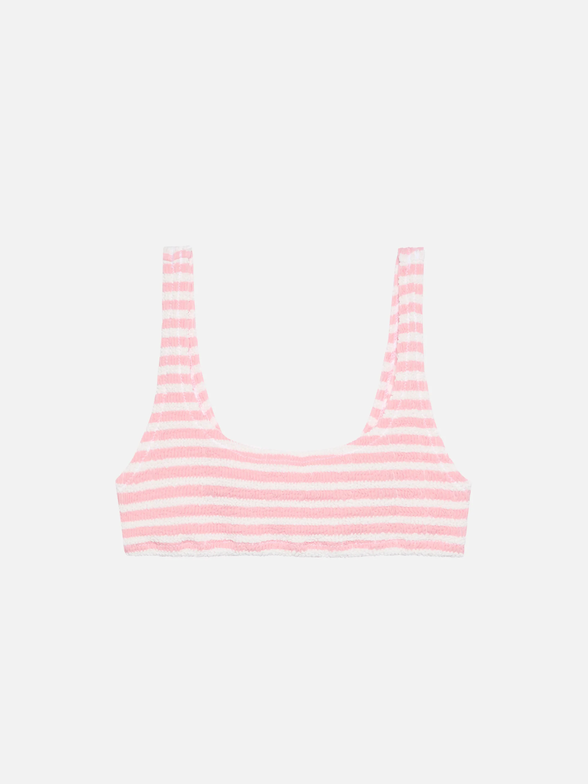 Naima crinkle classic bralette top with striped print