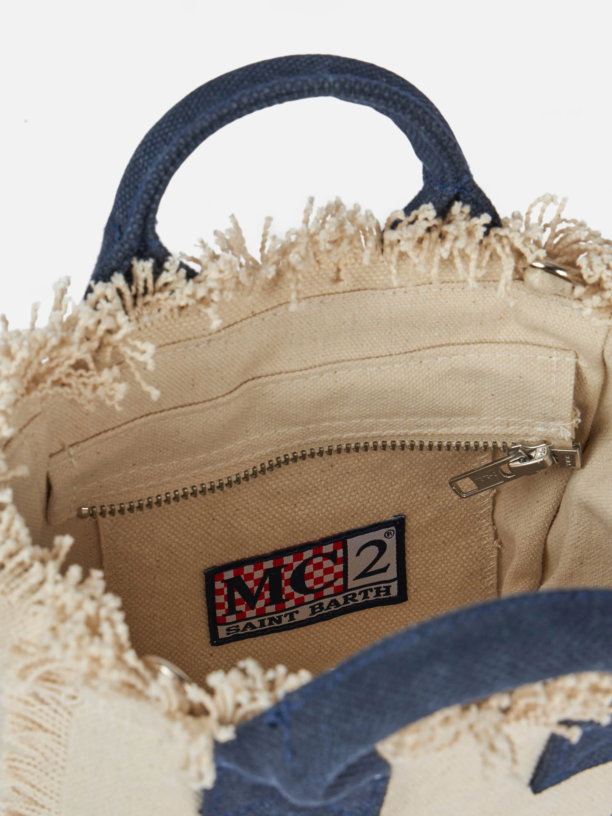 Off-white cotton canvas Mini Vanity bag - Image 6
