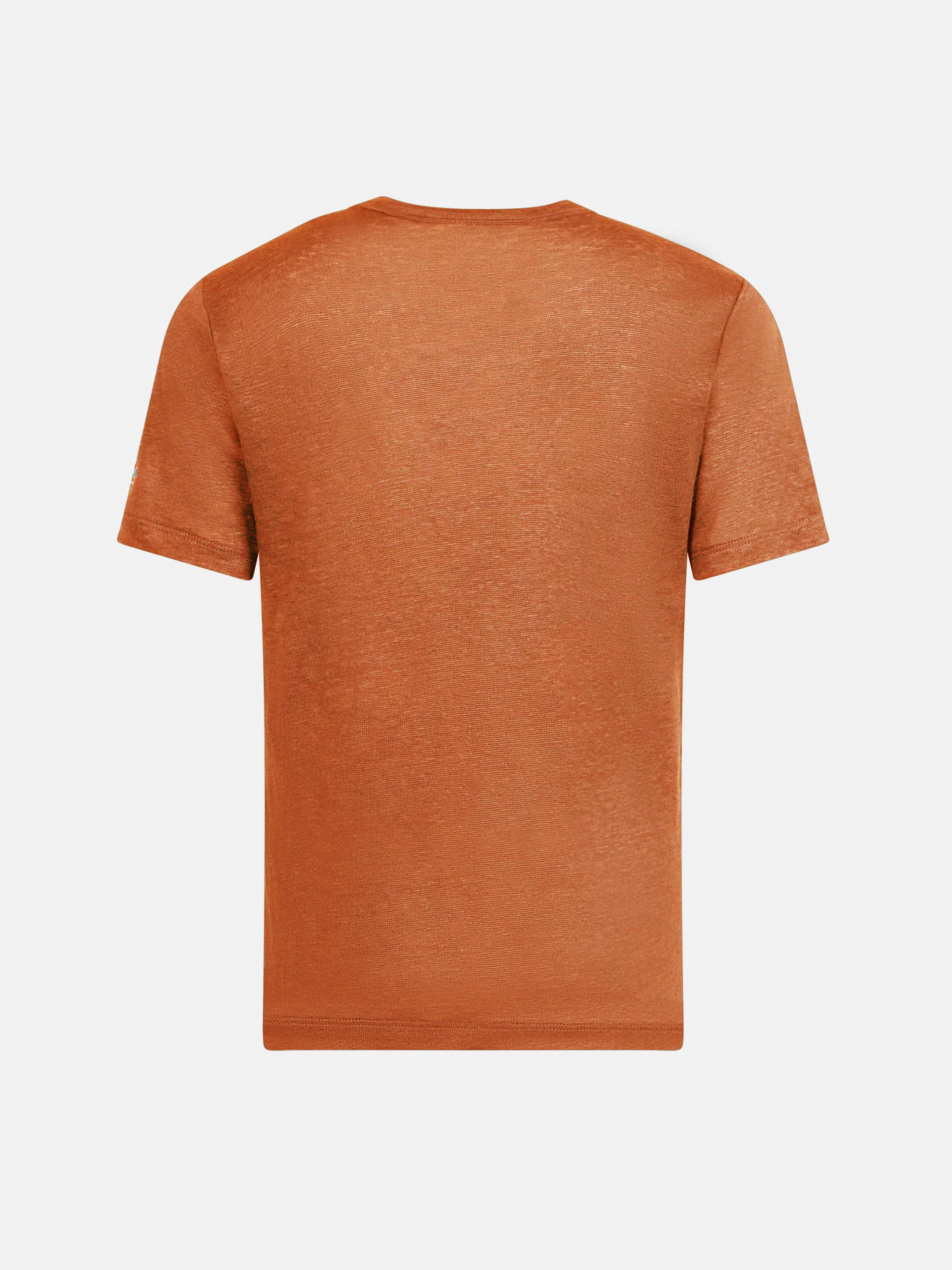 Orange linen jersey t-shirt Alex - Image 2
