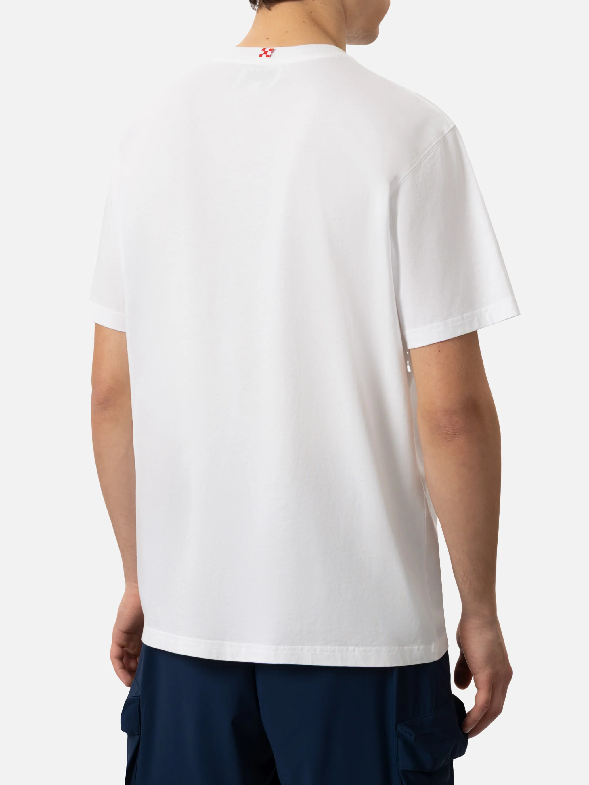 Organic cotton T-shirt with St. Barth sport club print - Image 3