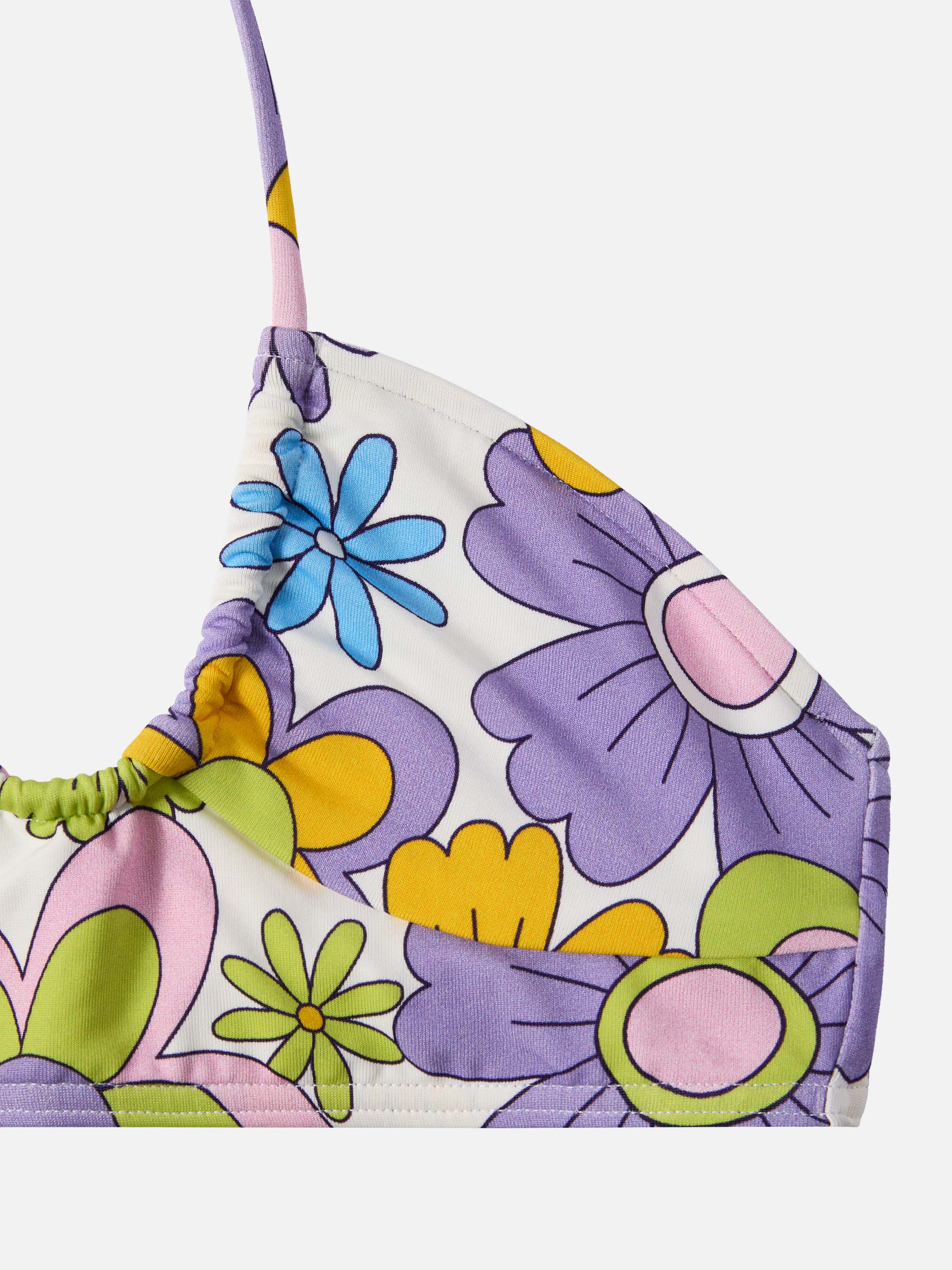 Page Jr crop top with hippie flower print - Image 3